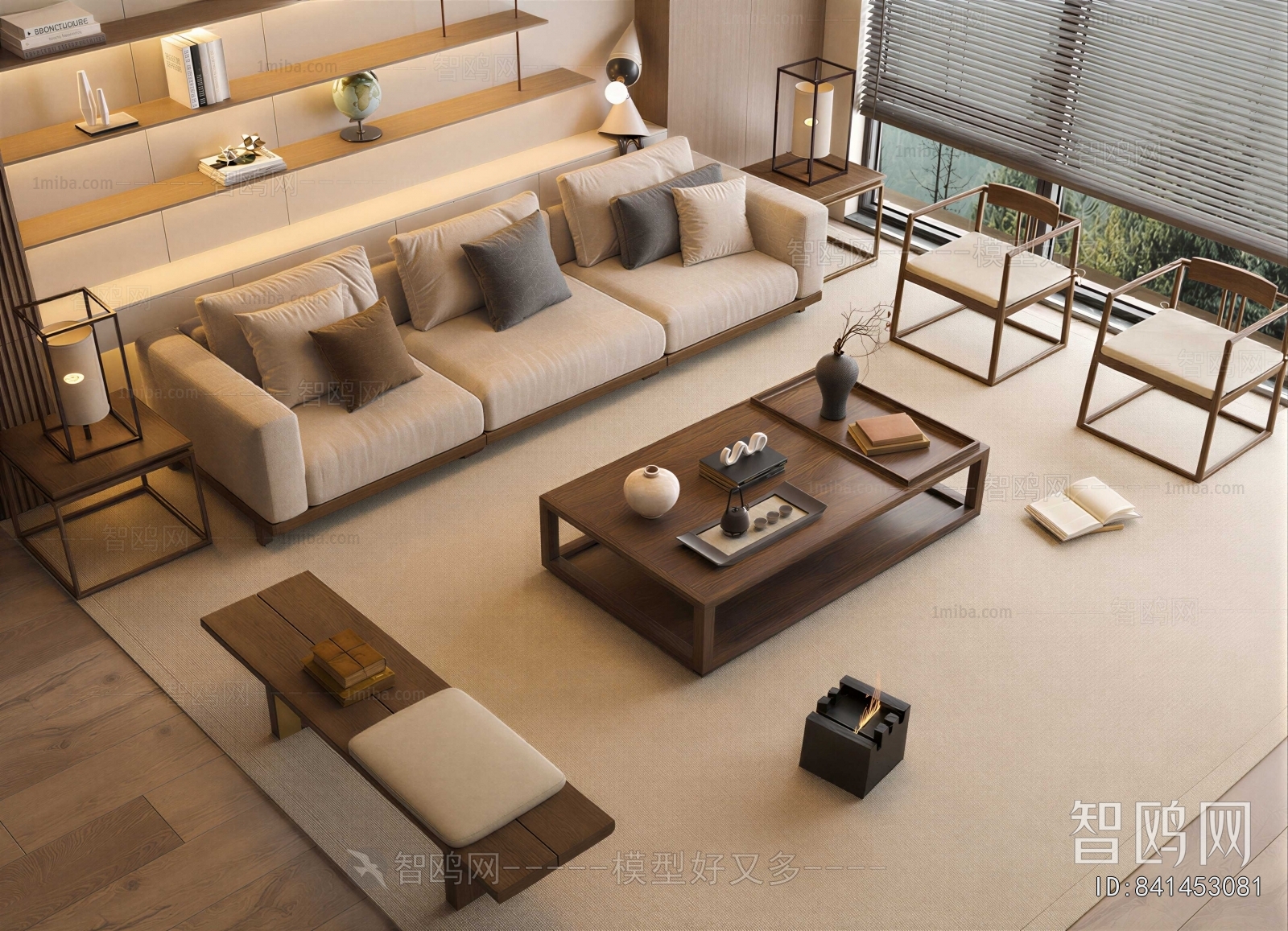 New Chinese Style Sofa Combination