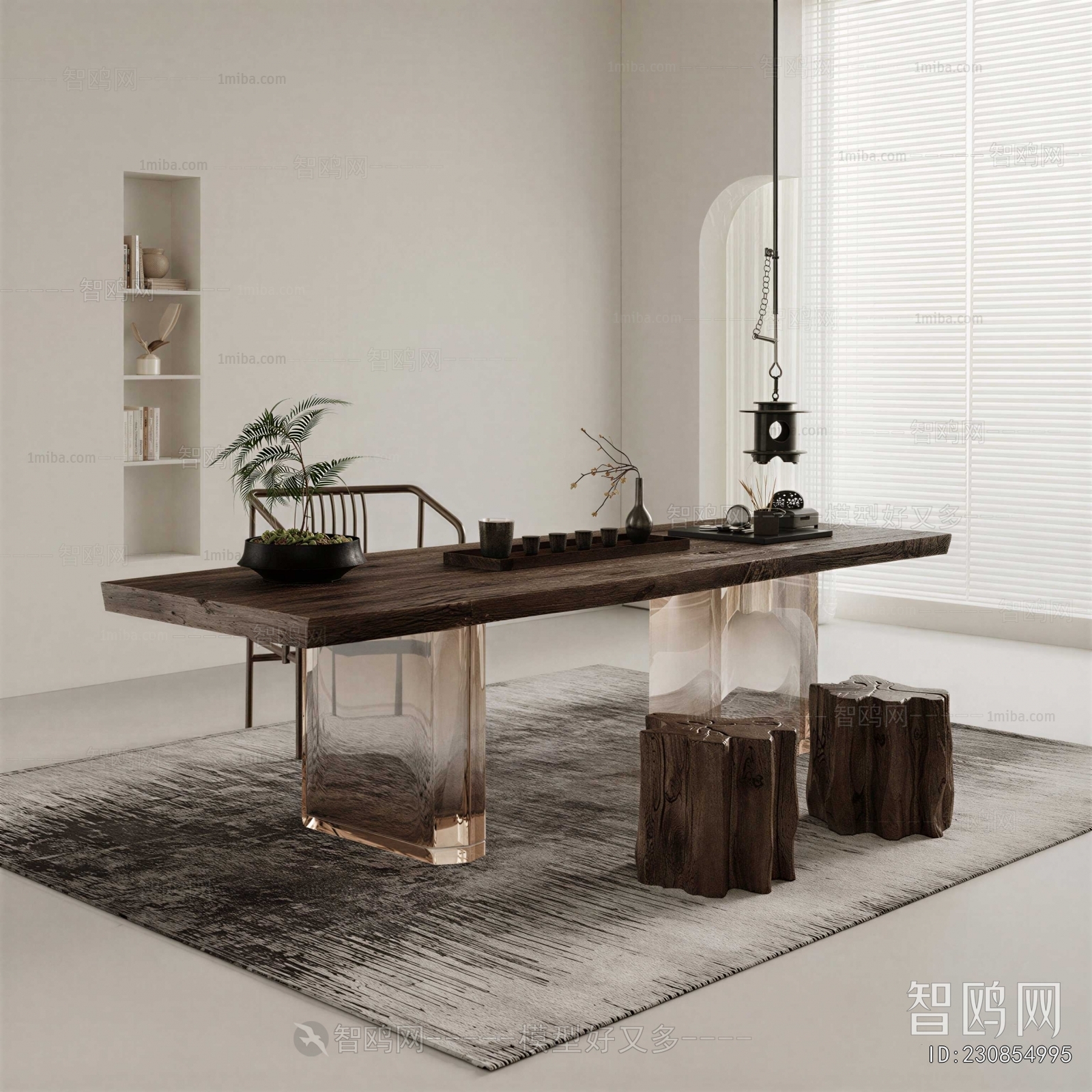 Wabi-sabi Style Tea Tables And Chairs