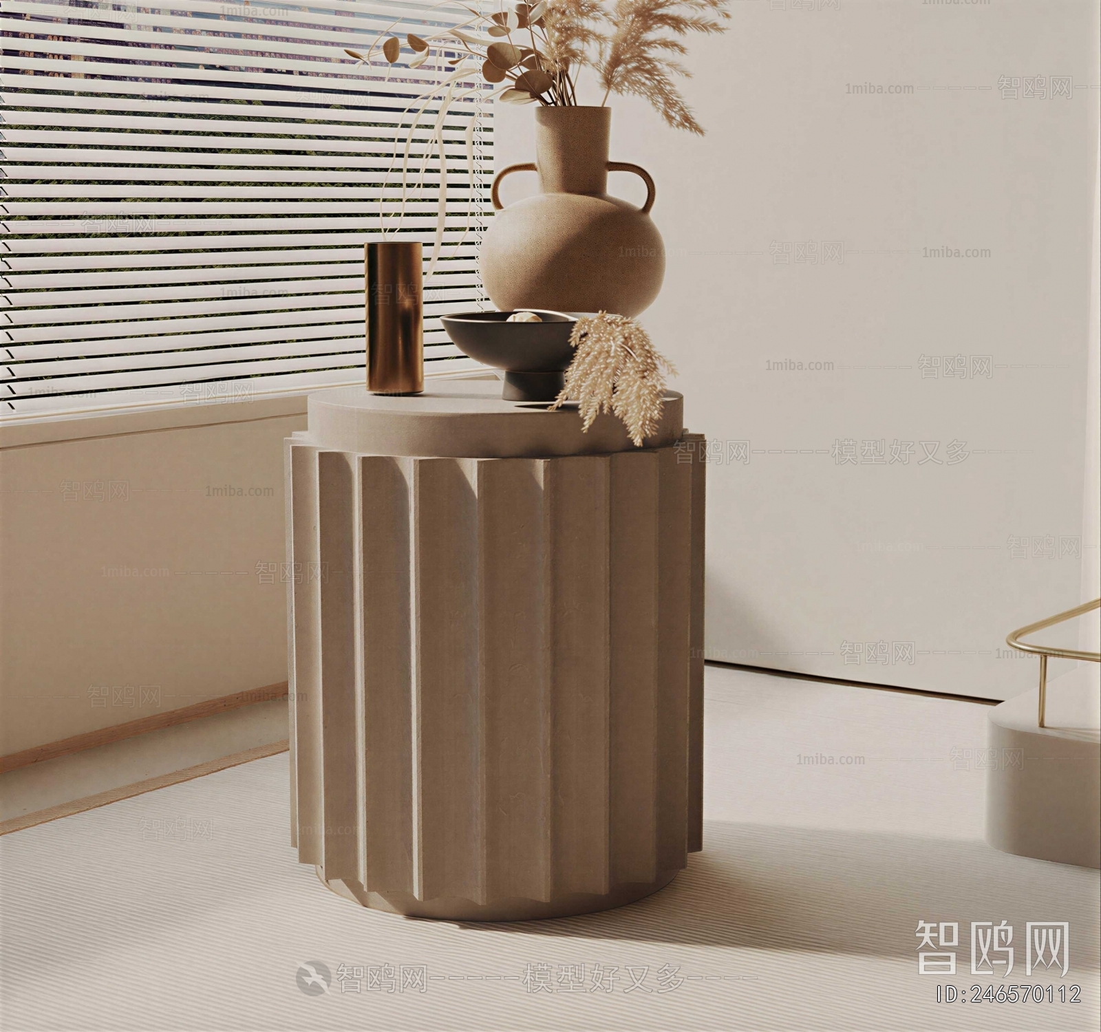 Wabi-sabi Style Side Table/corner Table