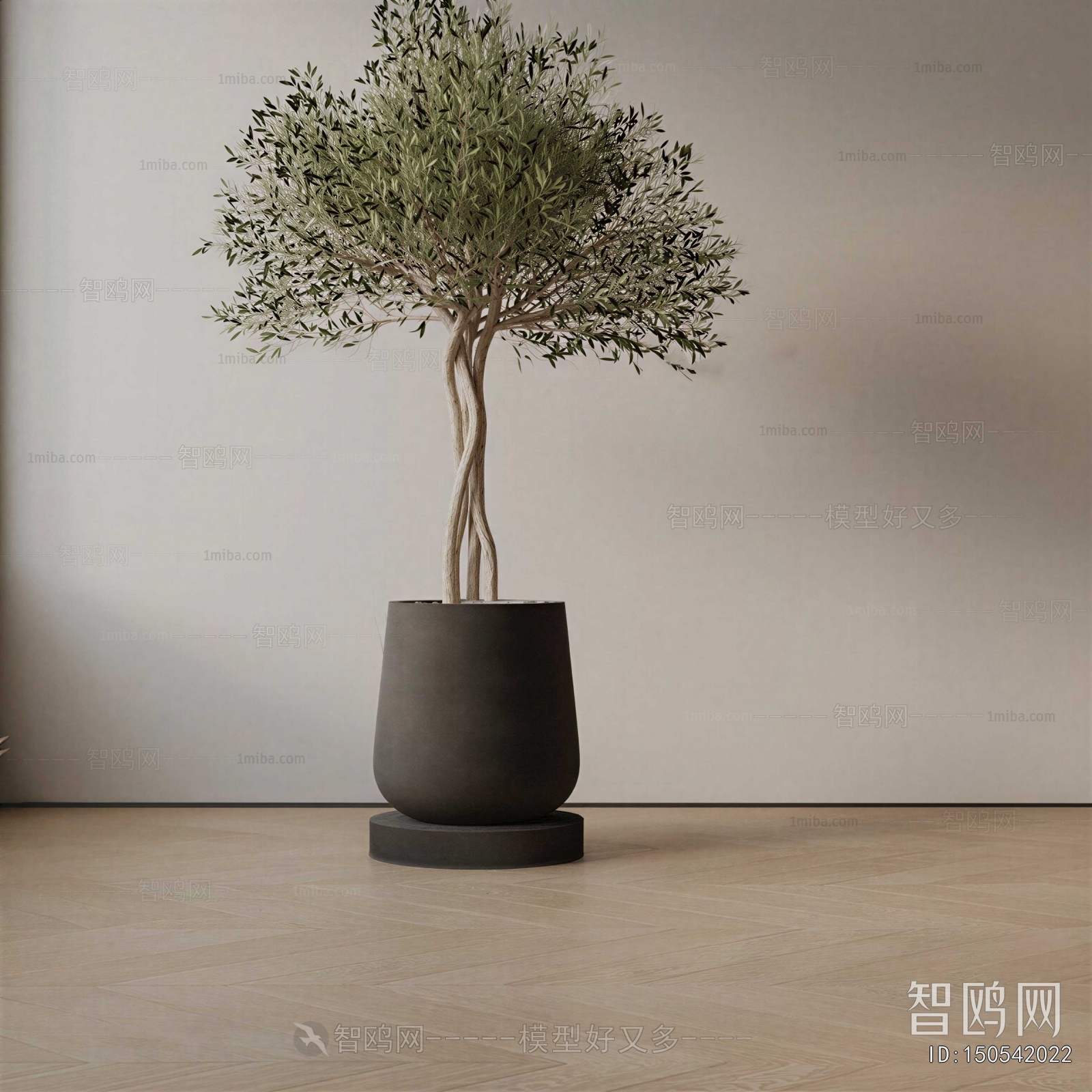 Modern Ground Green Plant Potted Plants