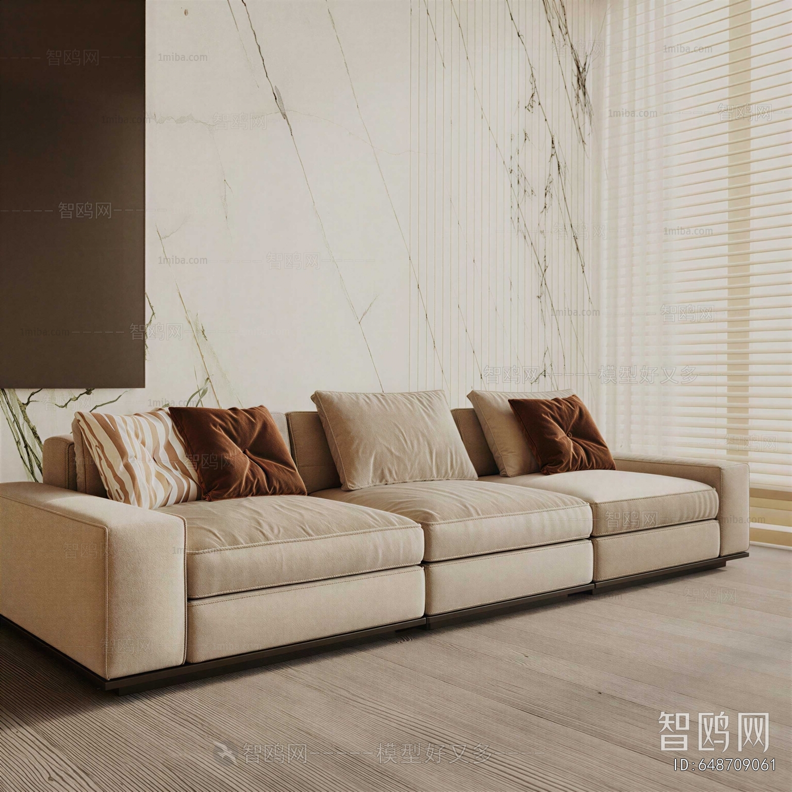 Modern Three-seat Sofa