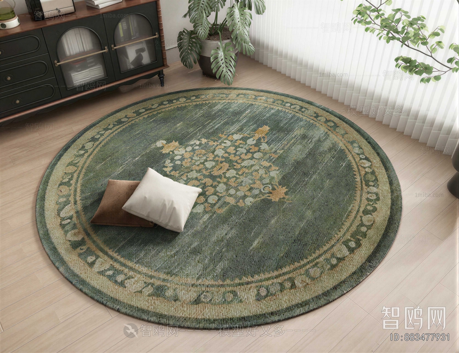 American Style Circular Carpet