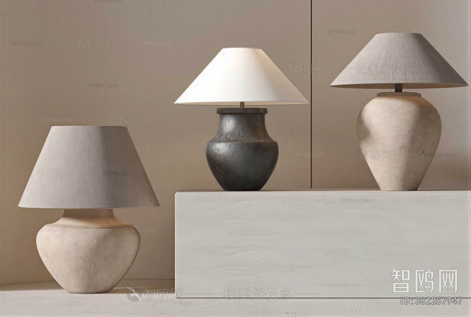 Wabi-sabi Style Table Lamp