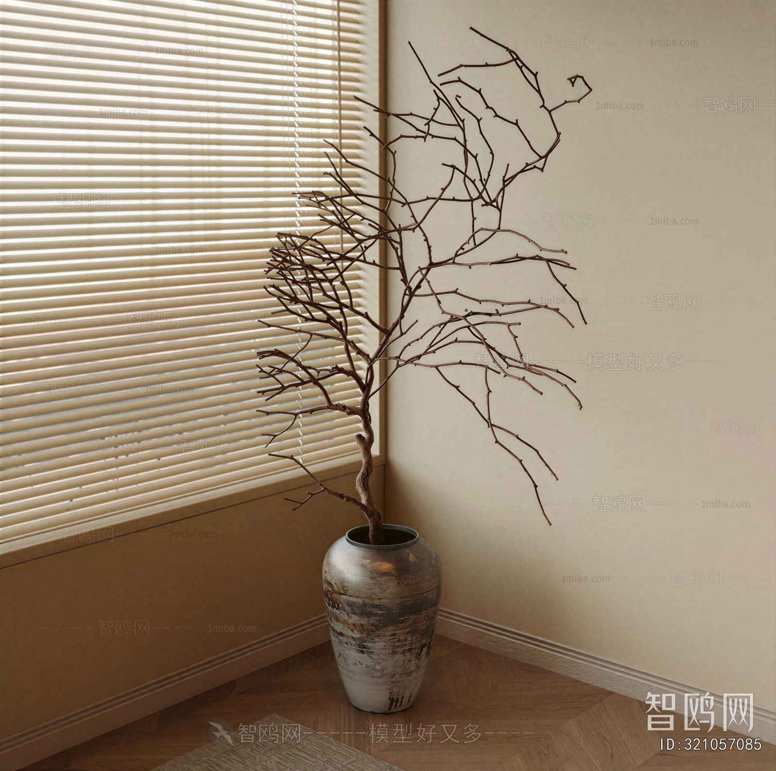 Wabi-sabi Style Ground Green Plant Potted Plants