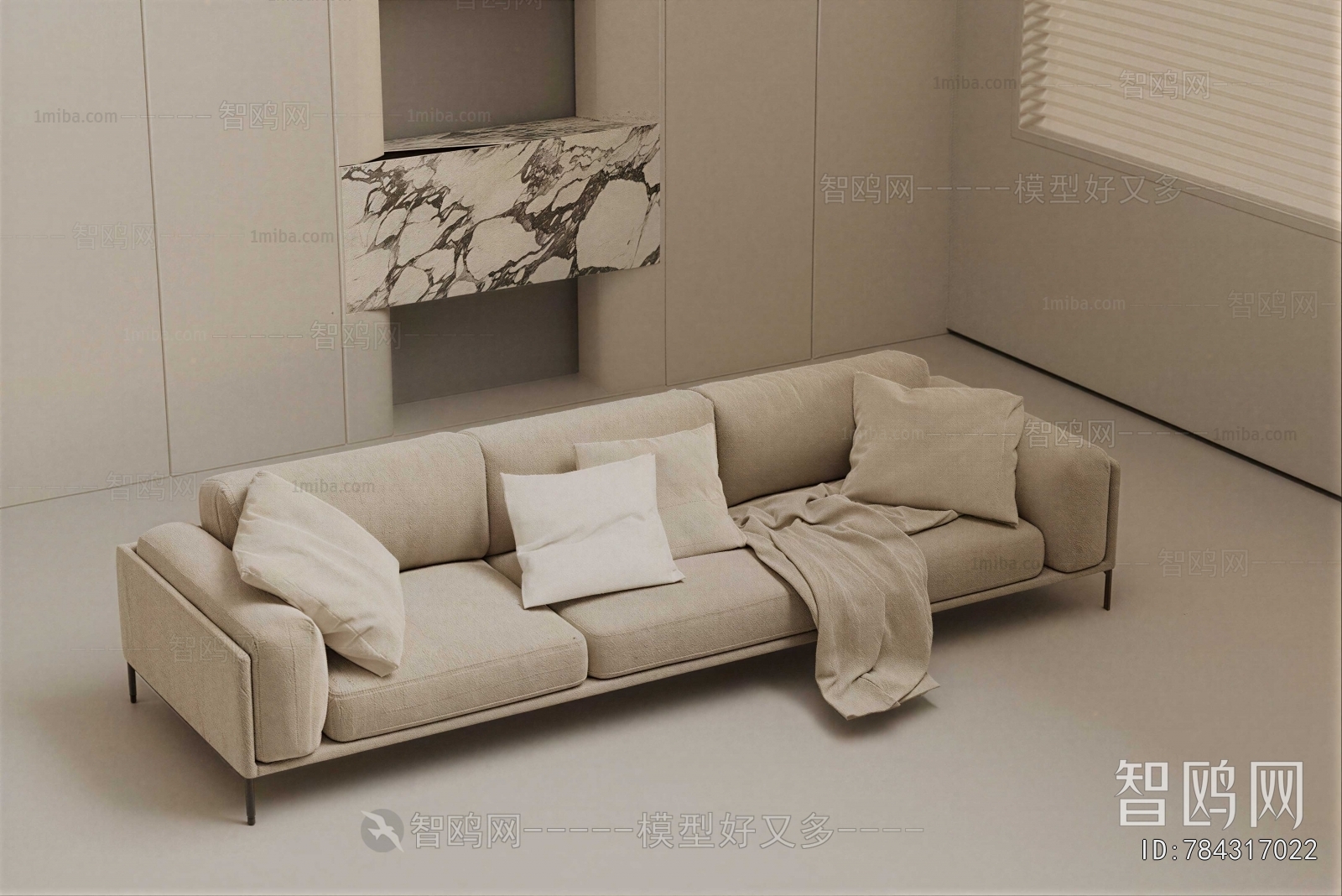 Modern Three-seat Sofa