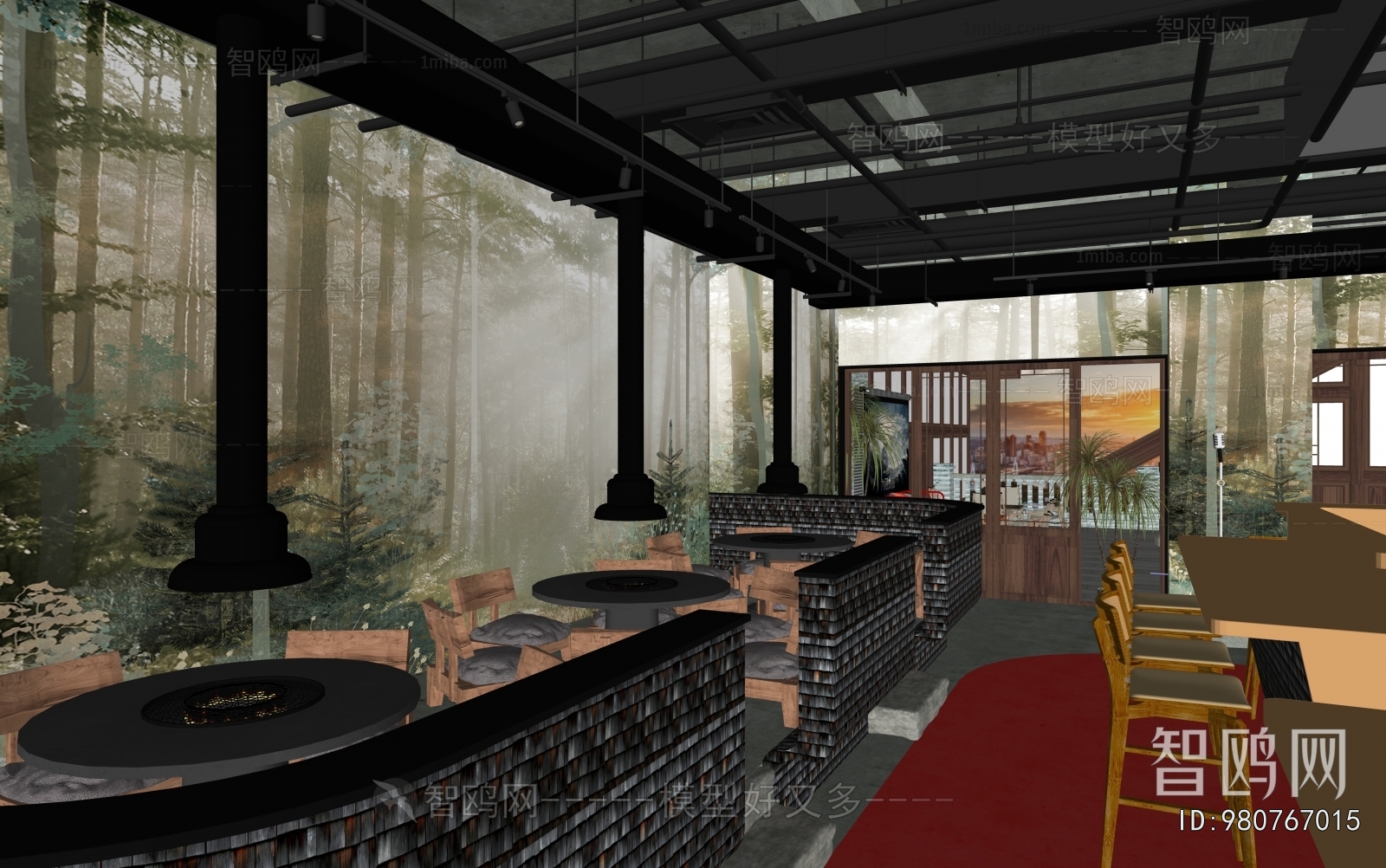 Modern Barbecue Restaurant