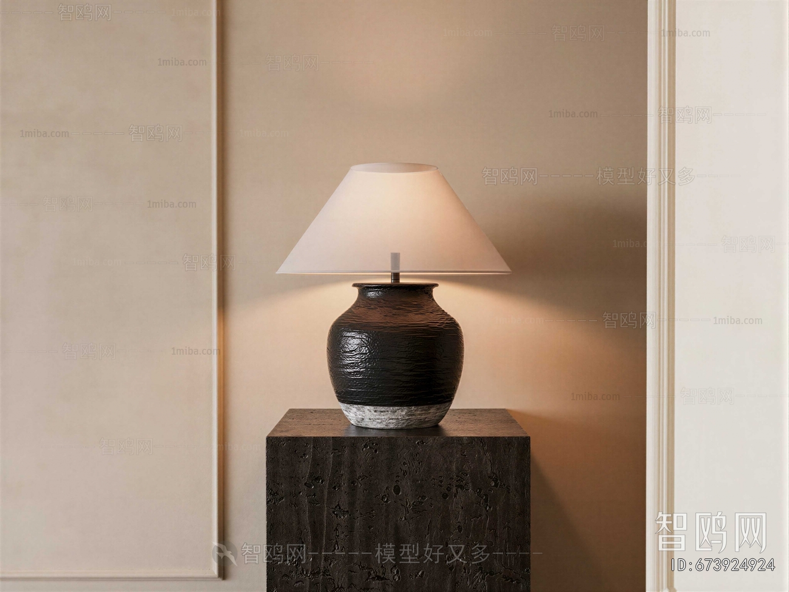 Wabi-sabi Style Table Lamp