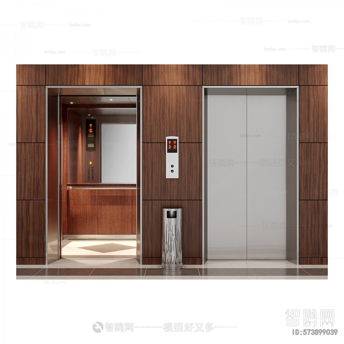 Modern Office Elevator Hall
