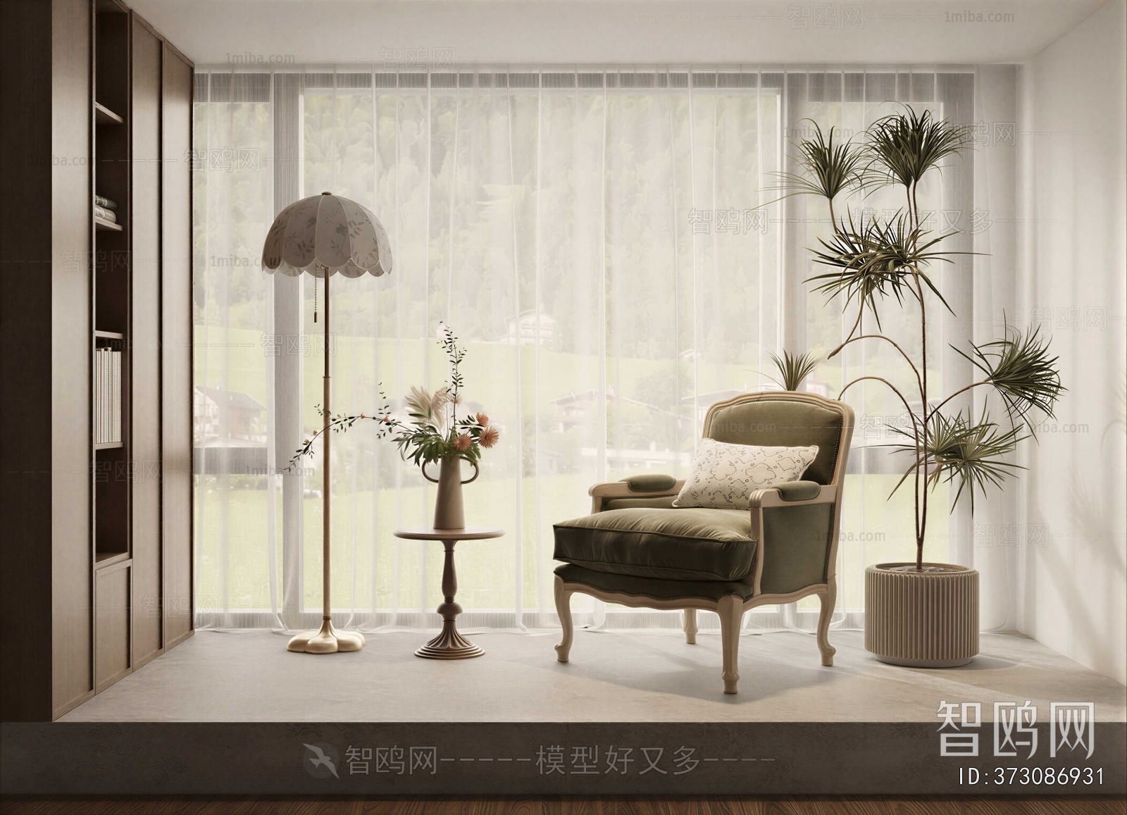 French Style Single Sofa