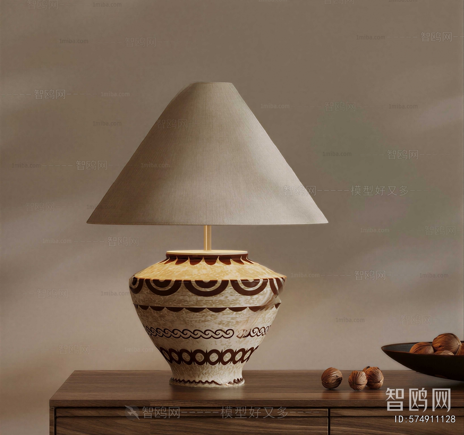 Wabi-sabi Style Table Lamp