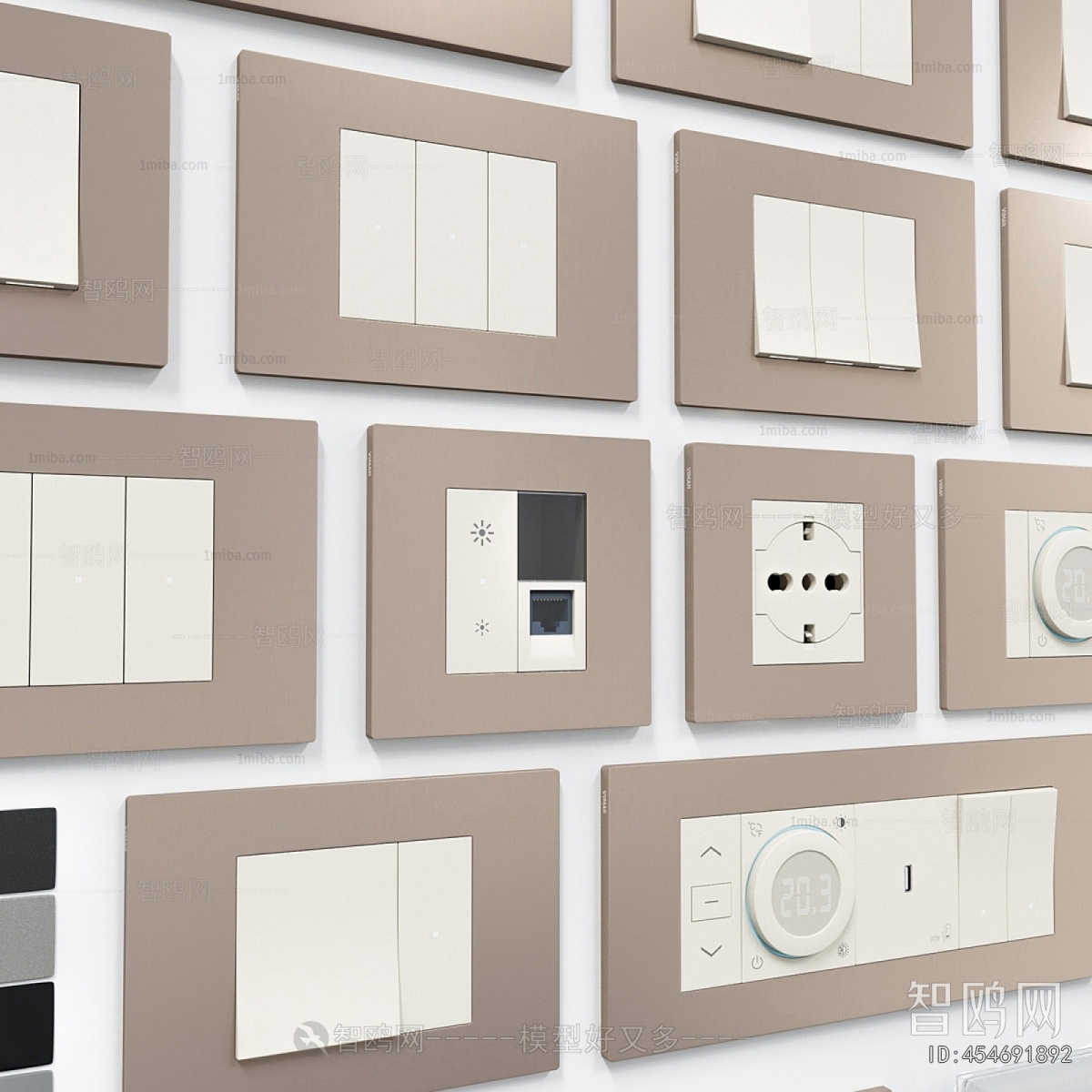 Modern Switch Socket Panel