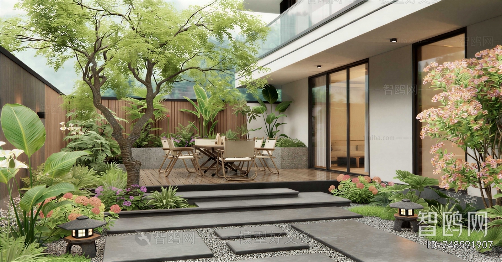 Modern Courtyard/landscape