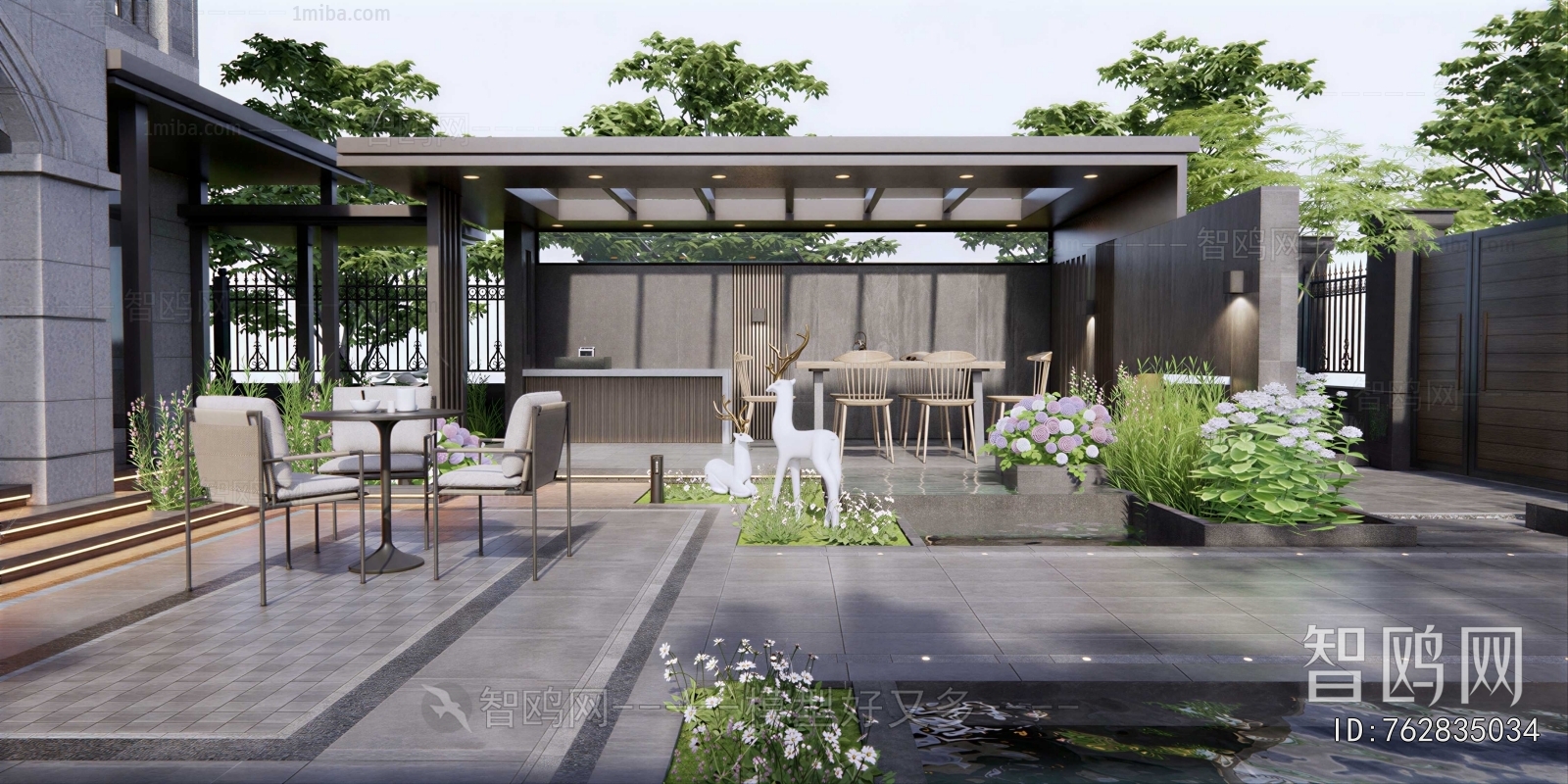 Modern Courtyard/landscape
