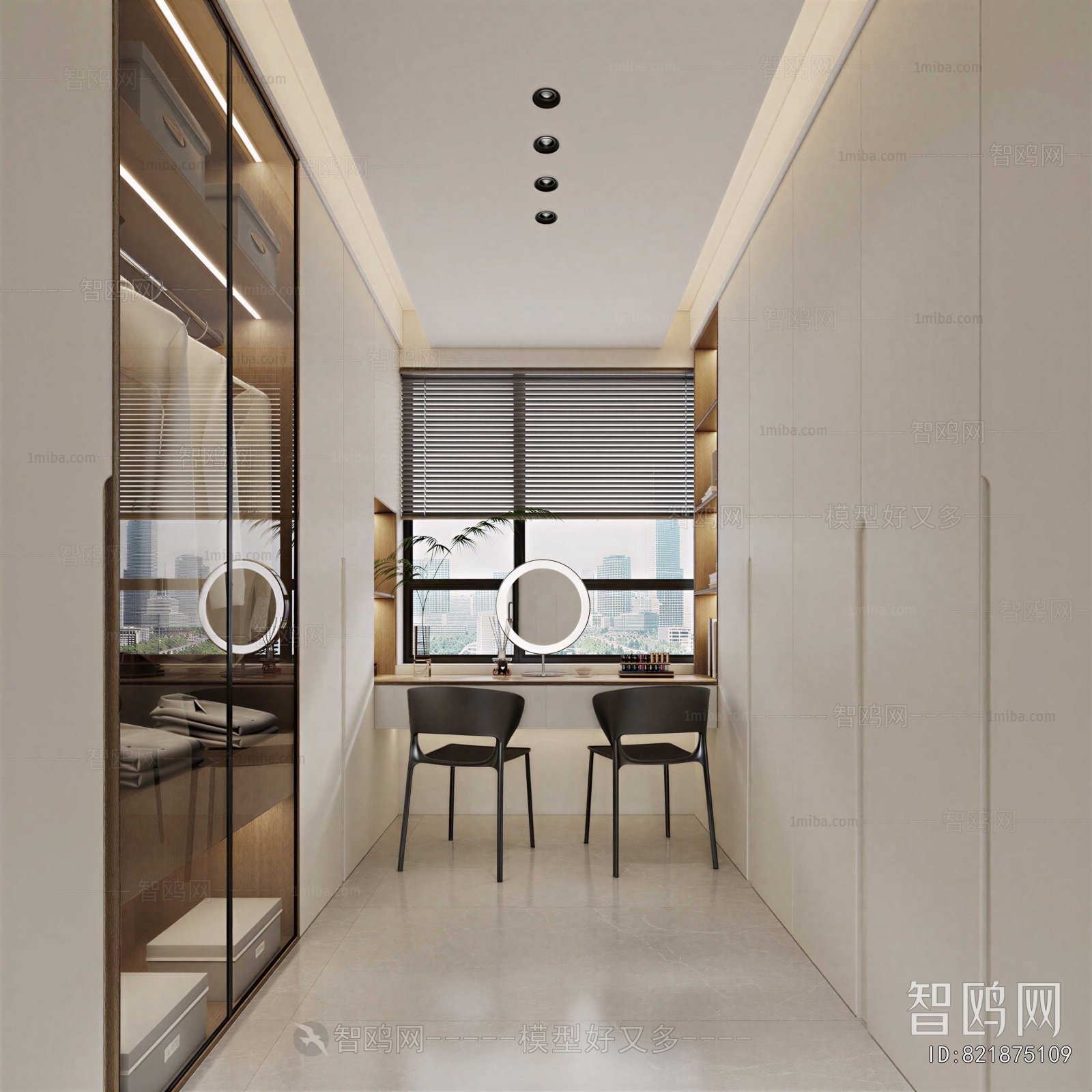 Modern Clothes Storage Area