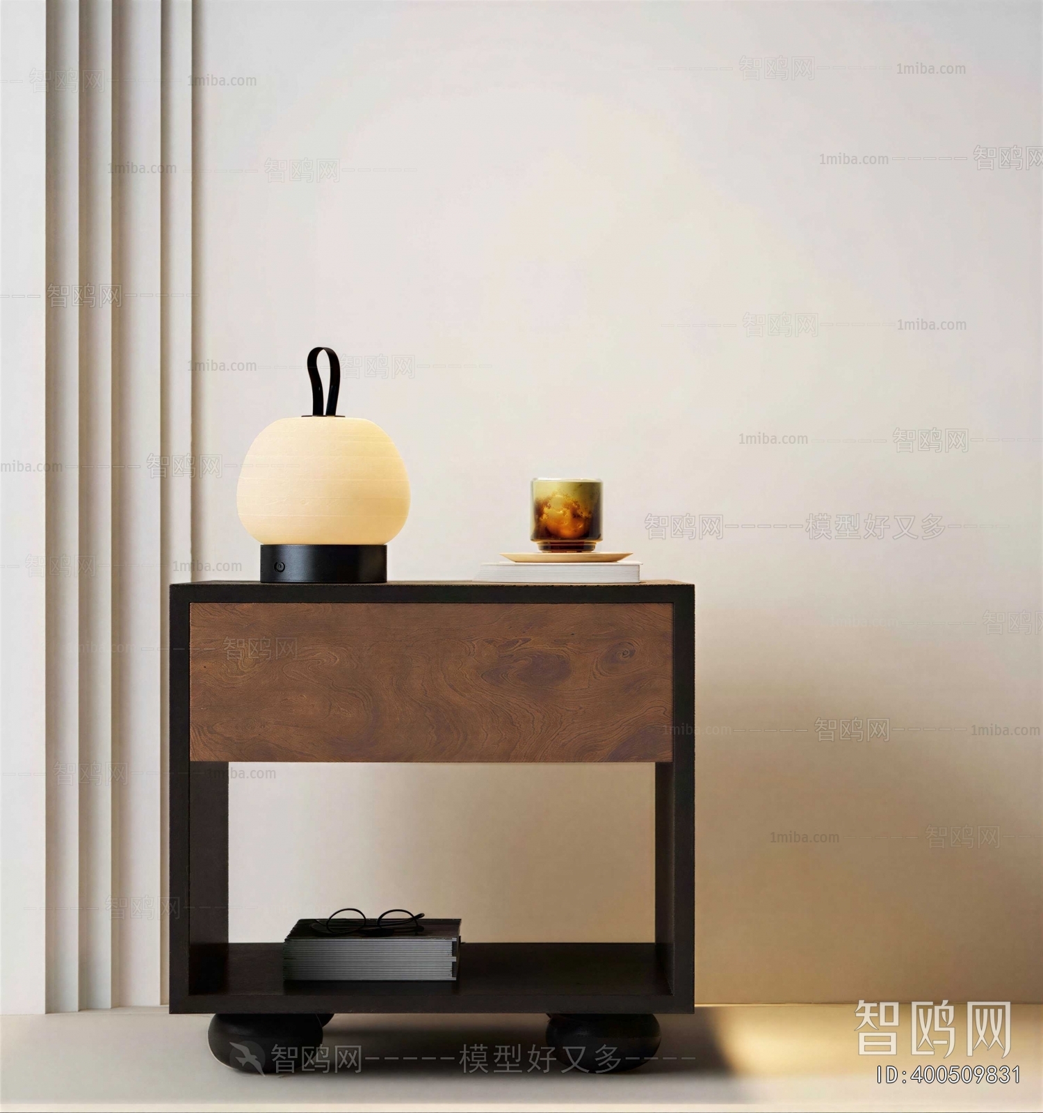 New Chinese Style Bedside Cupboard