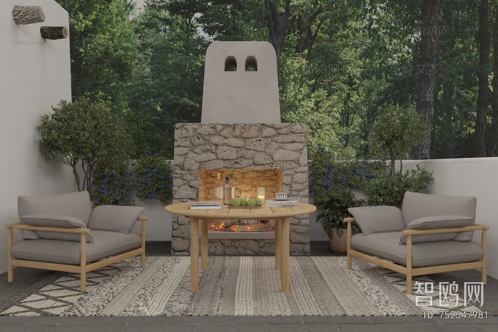 Wabi-sabi Style Courtyard/landscape