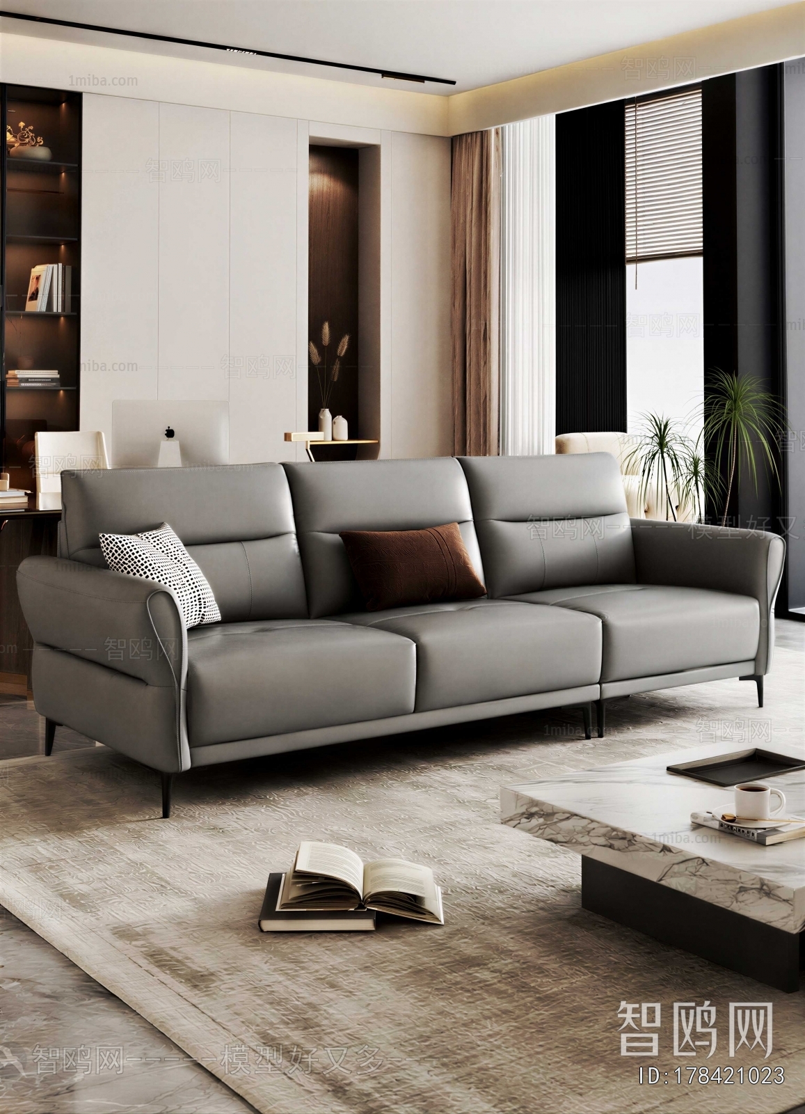 Modern Three-seat Sofa
