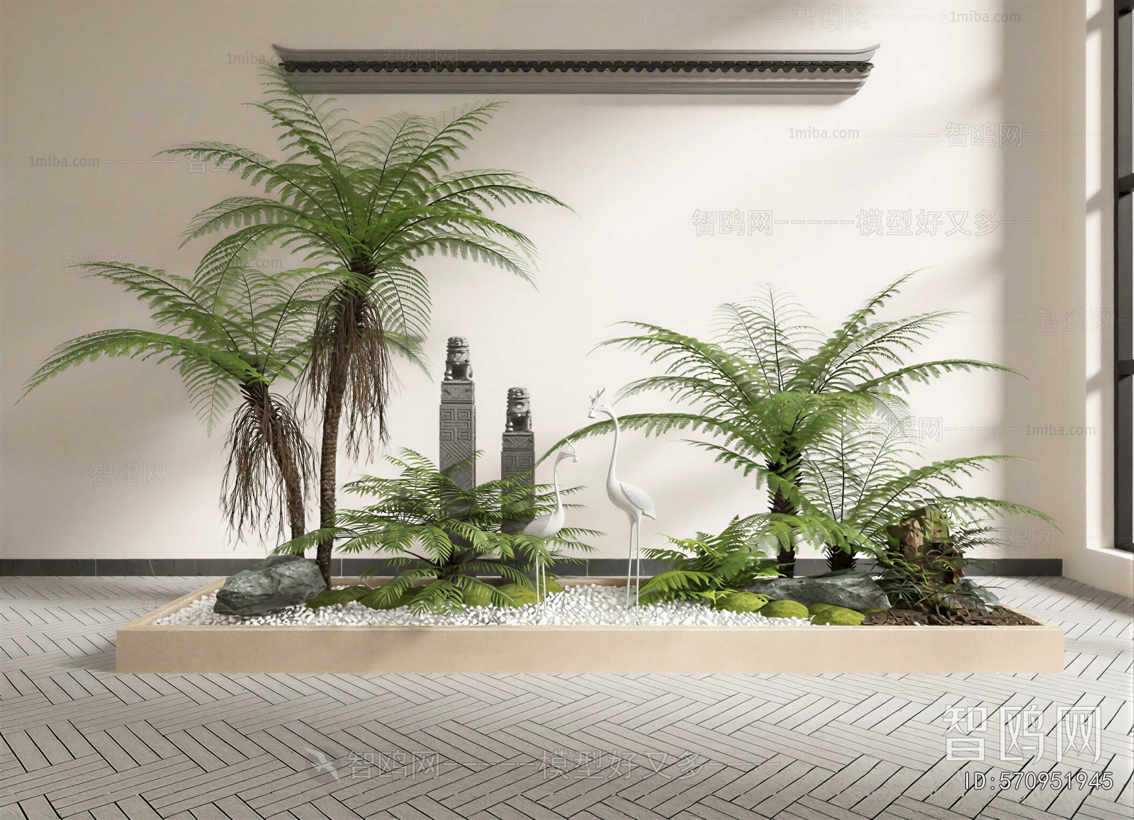 New Chinese Style Plant Landscaping