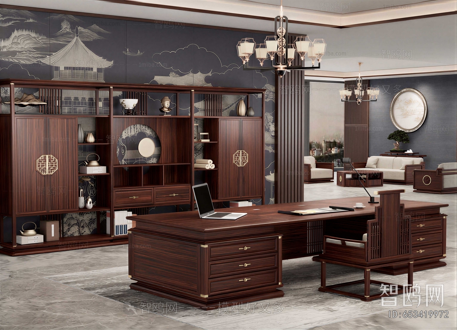 New Chinese Style Manager's Office