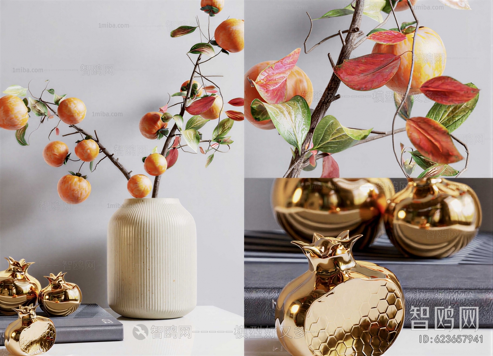 Wabi-sabi Style Potted Green Plant