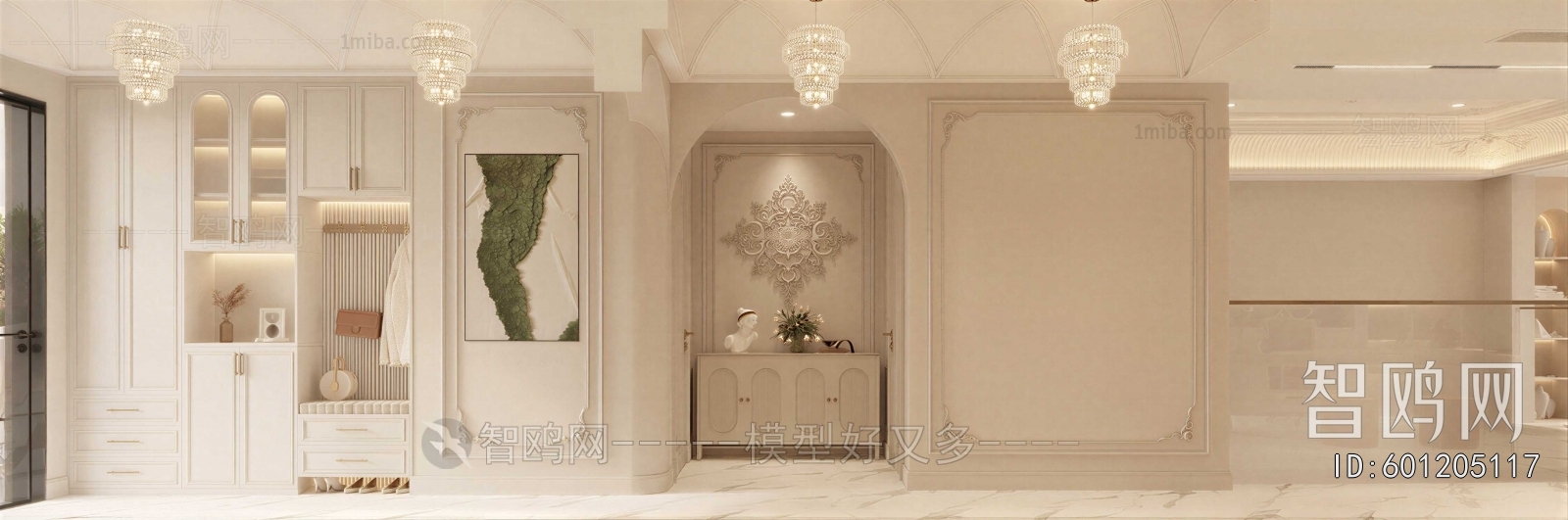 French Style Hallway