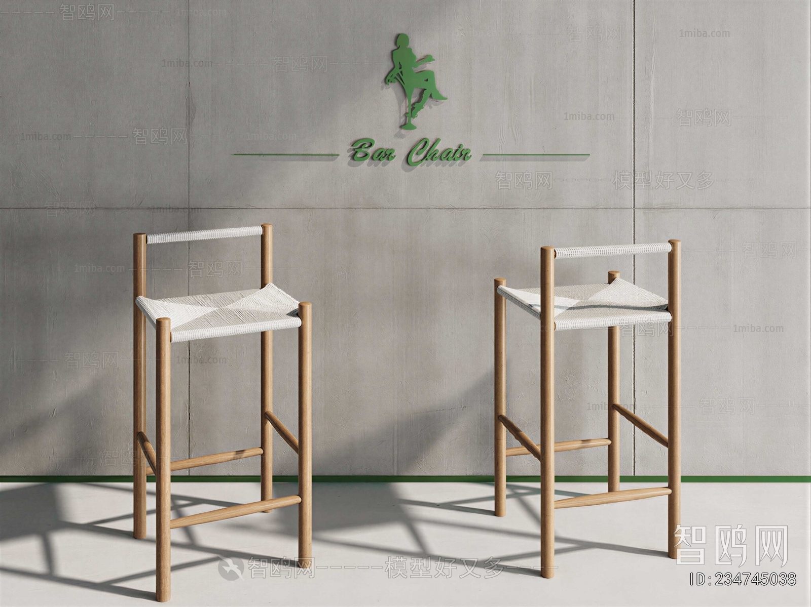 New Chinese Style Bar Chair