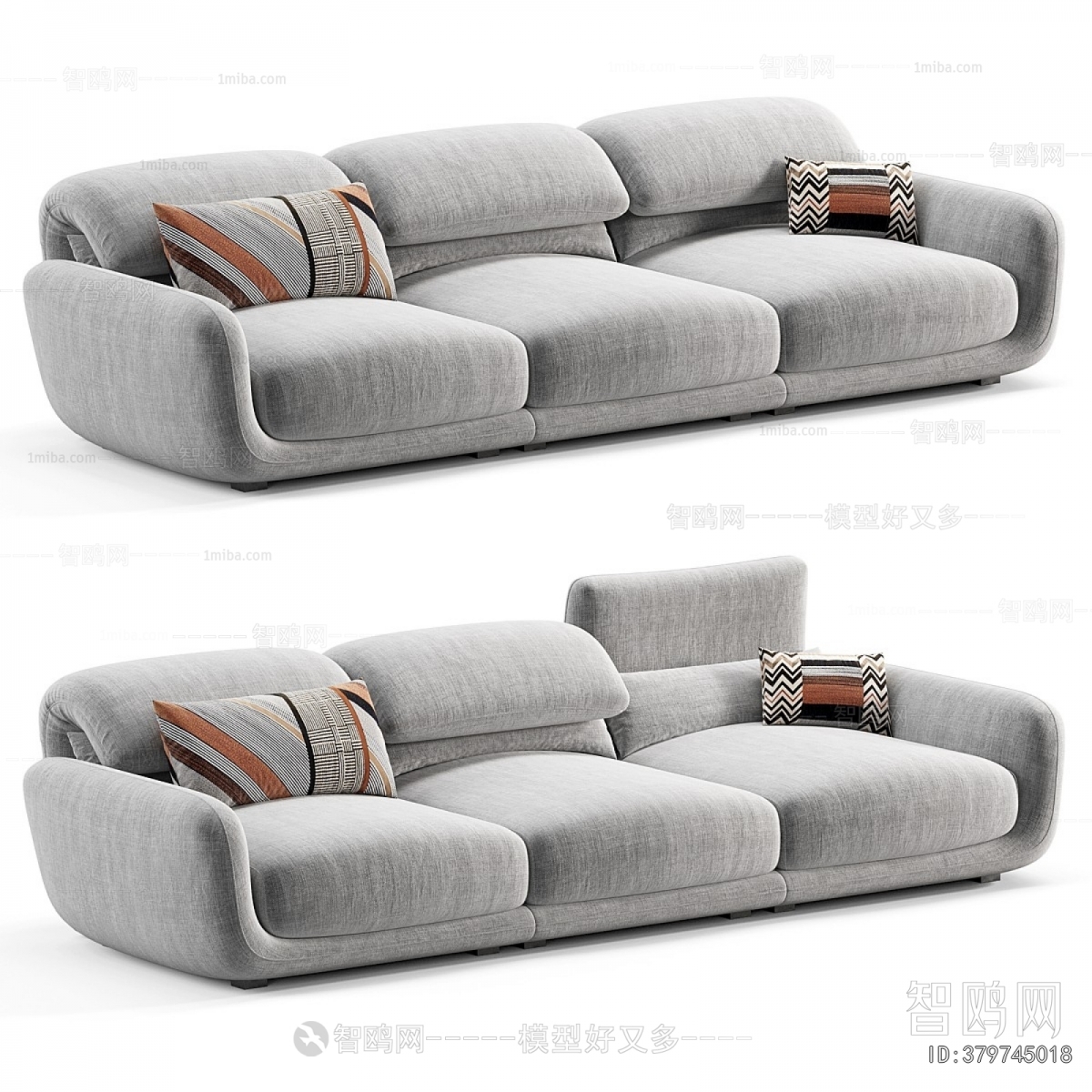 Modern Three-seat Sofa