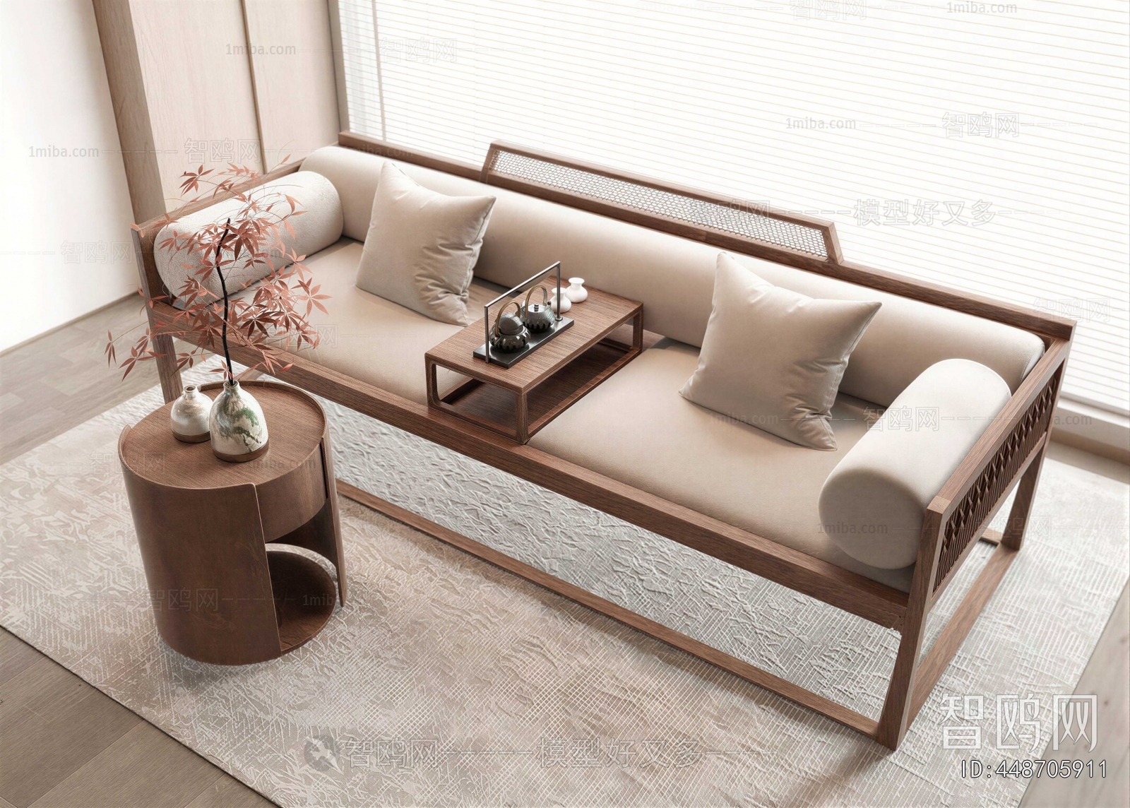 New Chinese Style A Sofa For Two