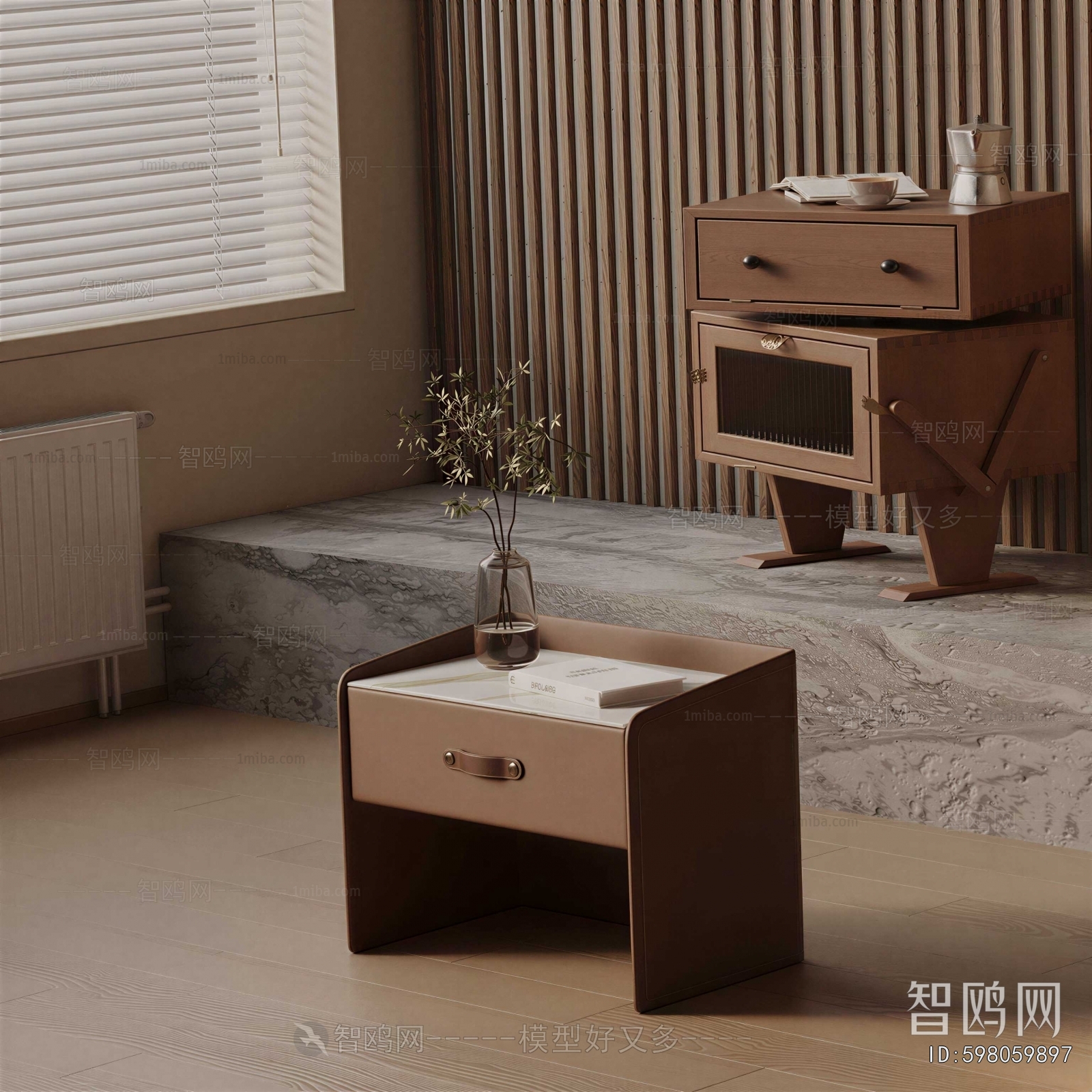 Modern Bedside Cupboard