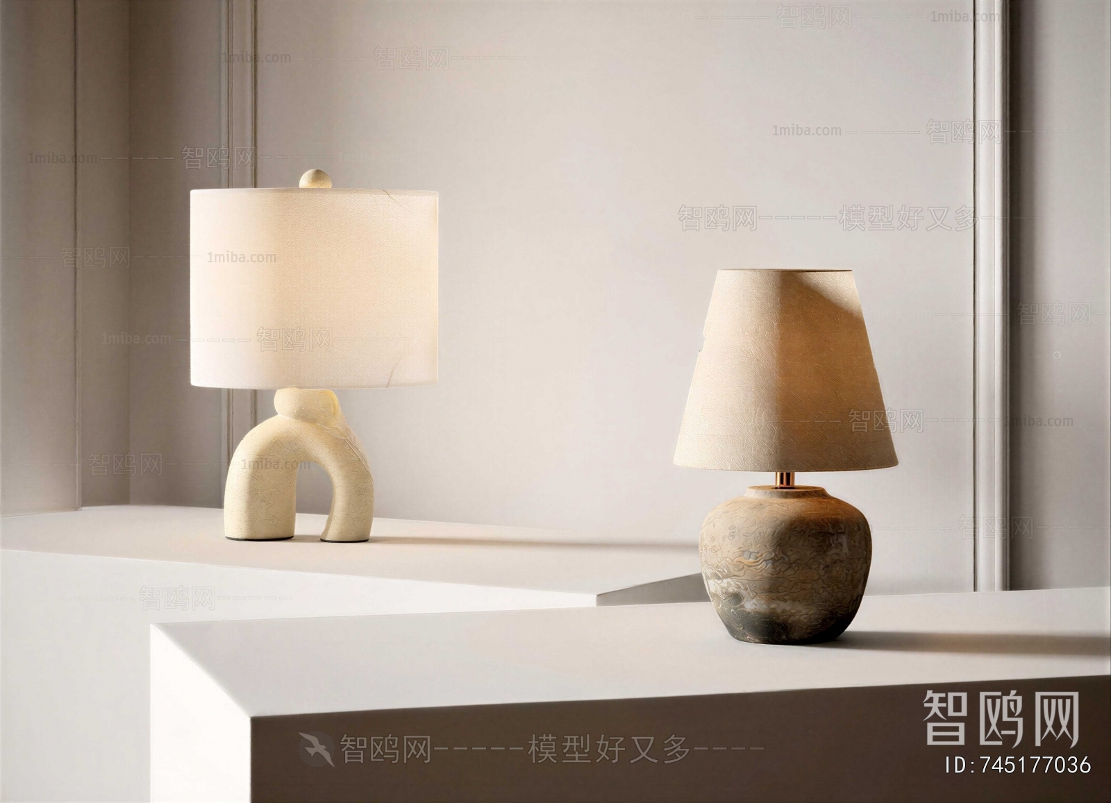 Wabi-sabi Style Table Lamp