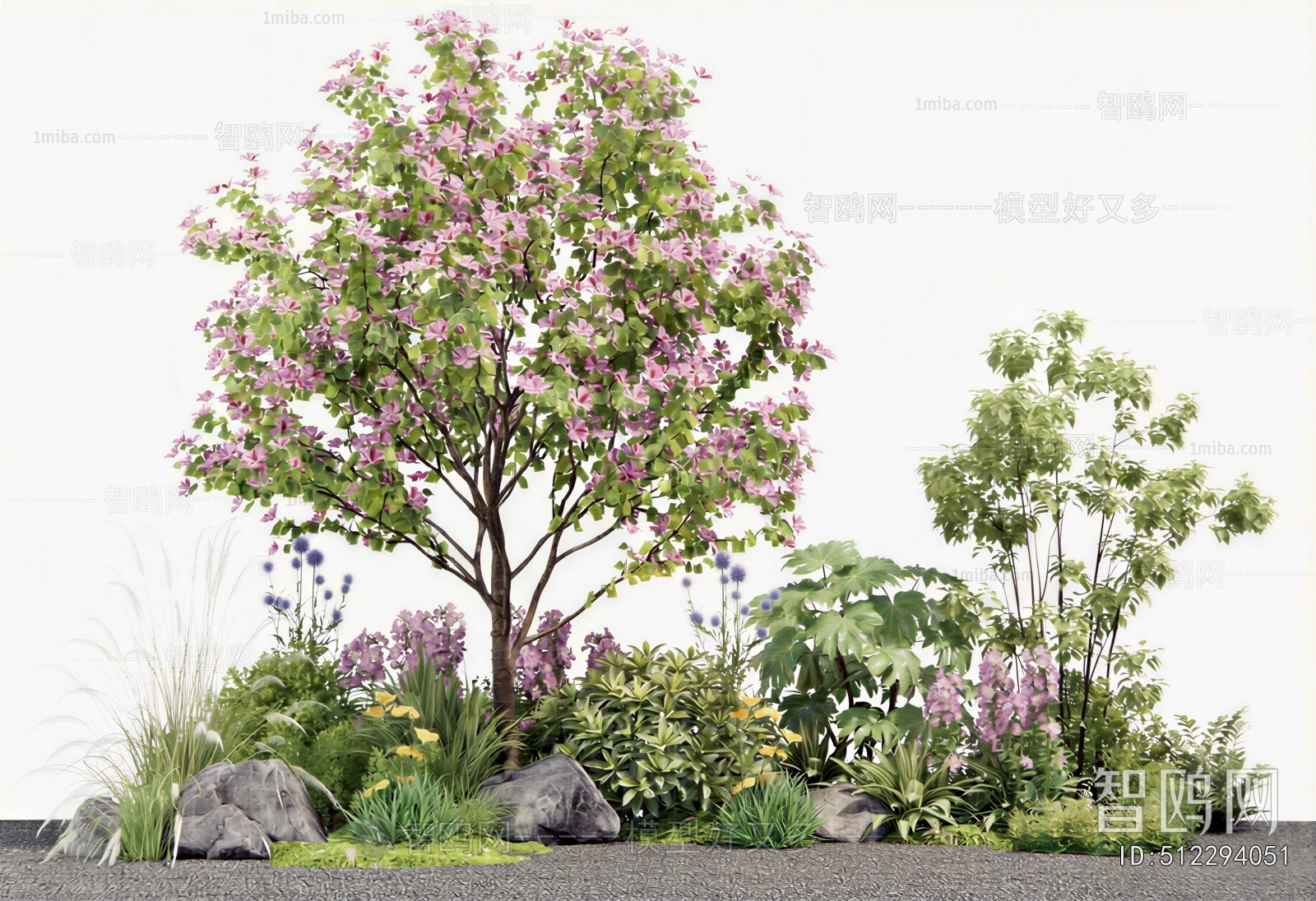 New Chinese Style Plant Pile