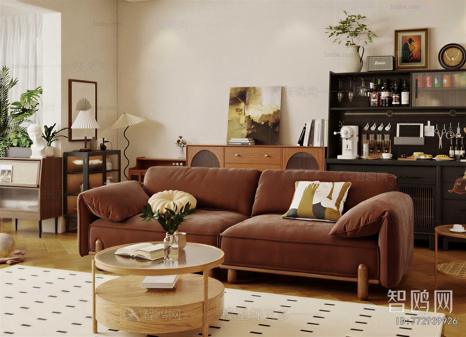 Wabi-sabi Style Sofa Combination