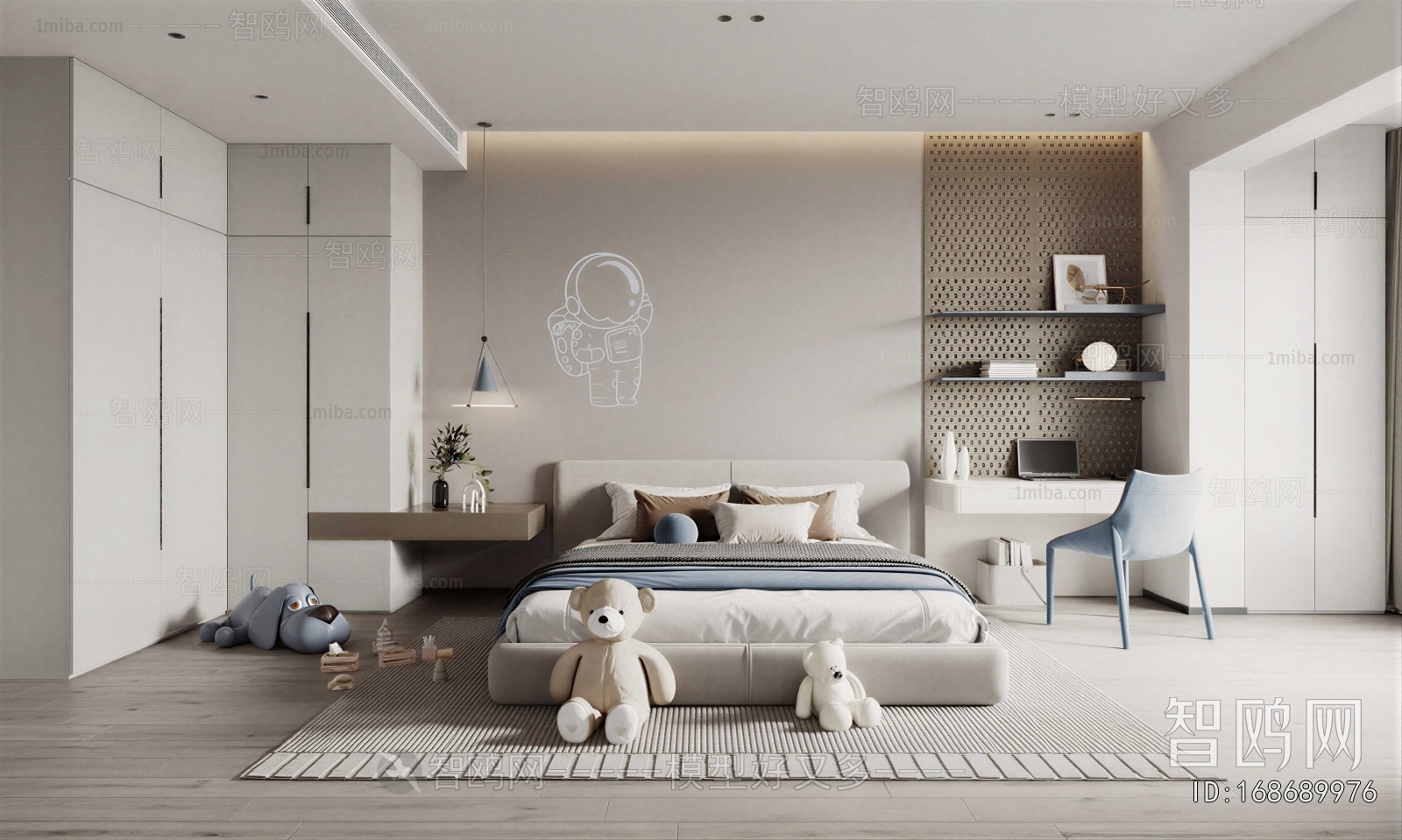 Modern Boy's Room And Son's Room