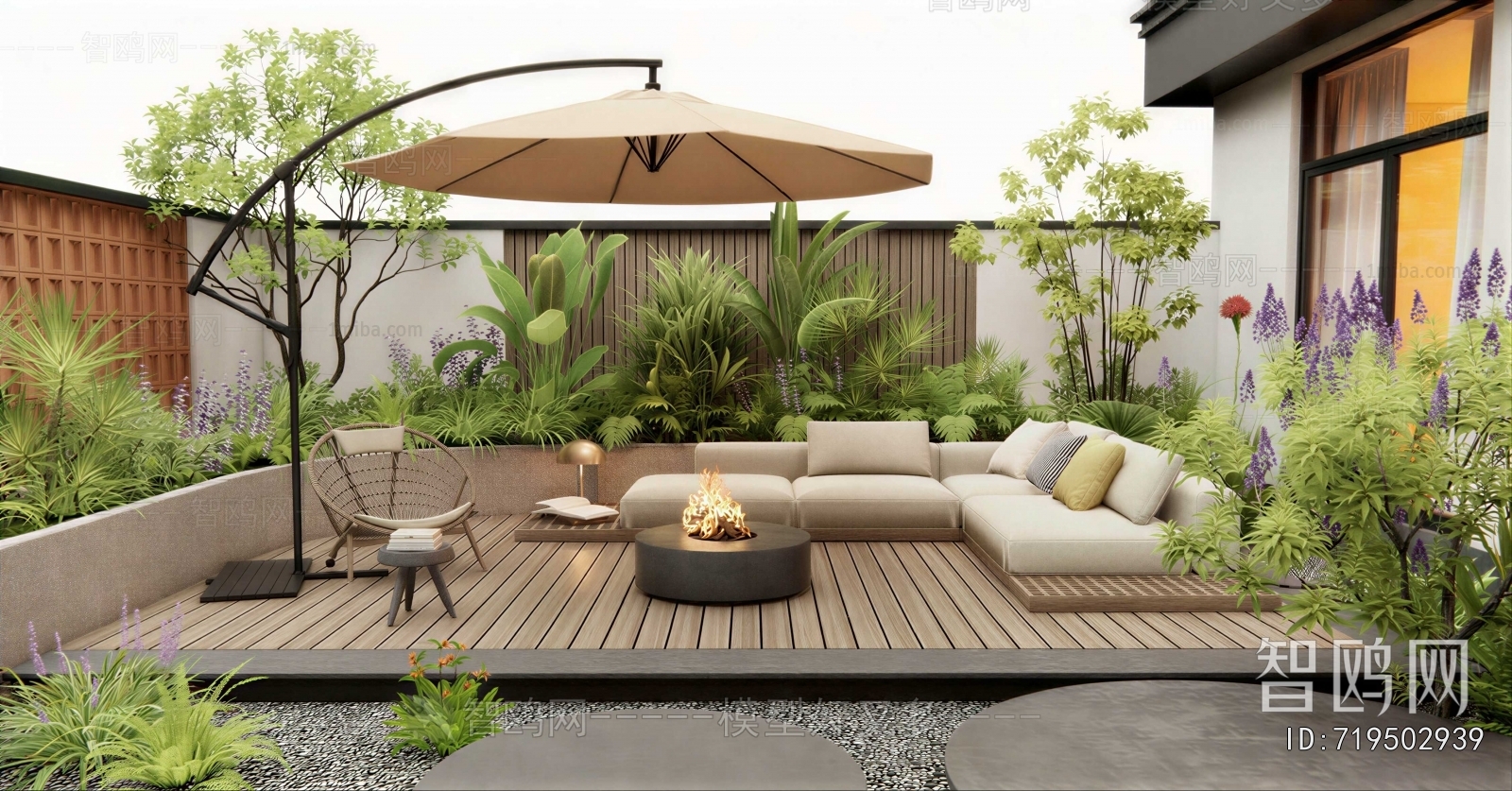 Modern Courtyard/landscape