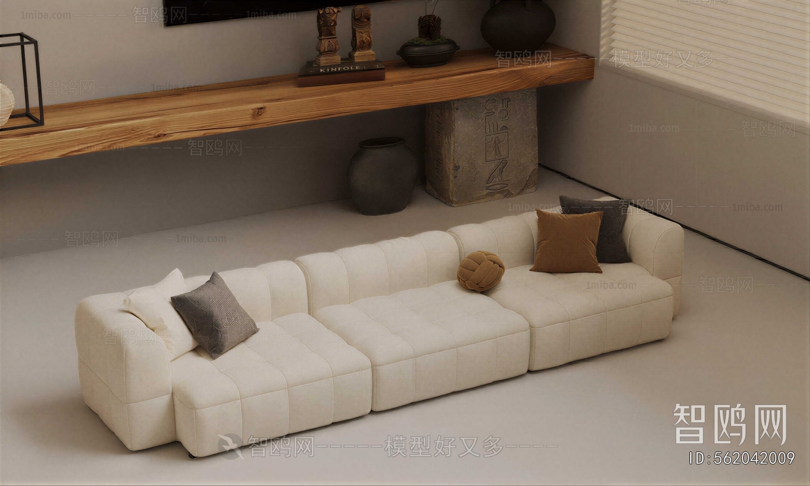 Modern Three-seat Sofa