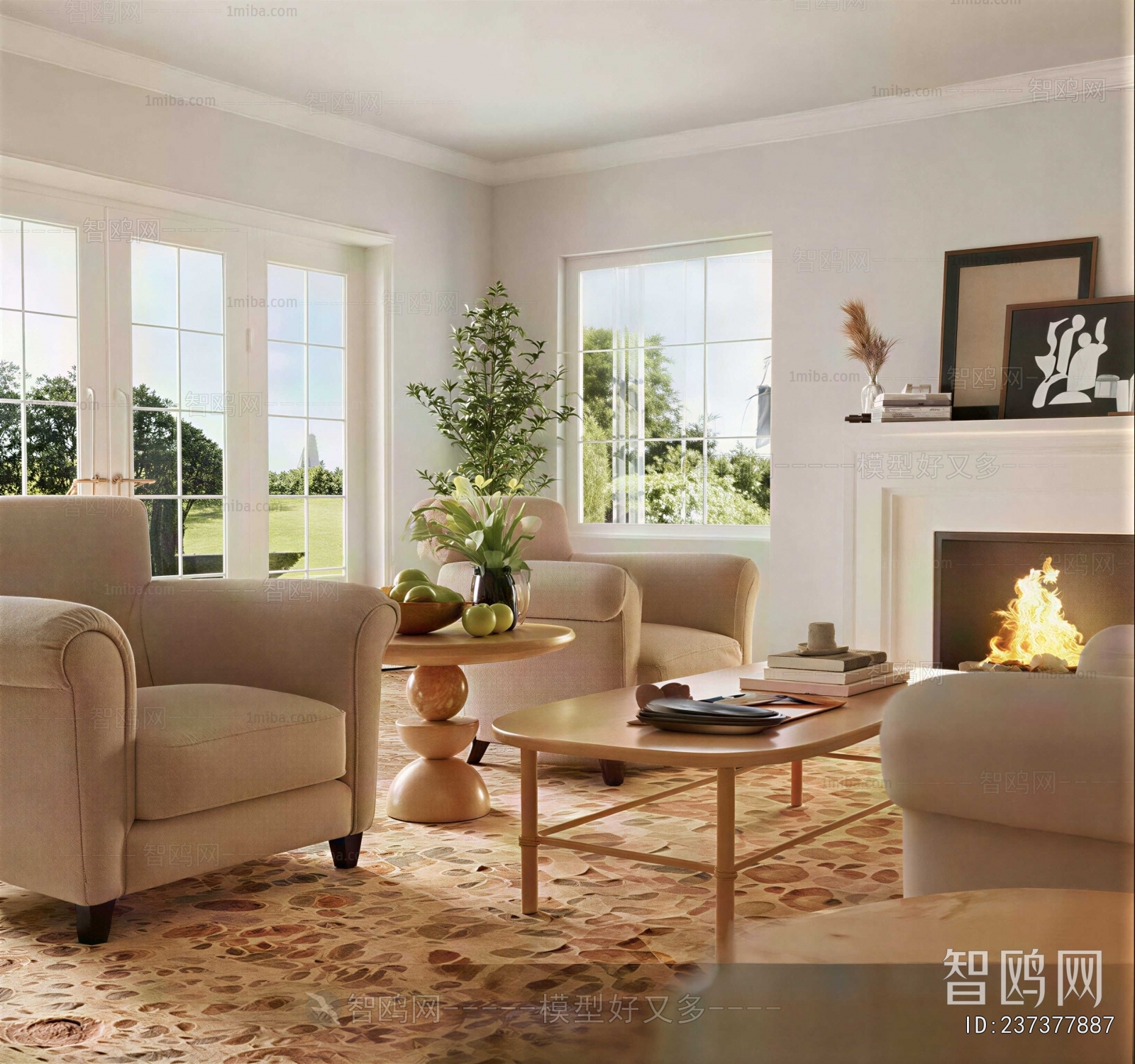 American Style A Living Room