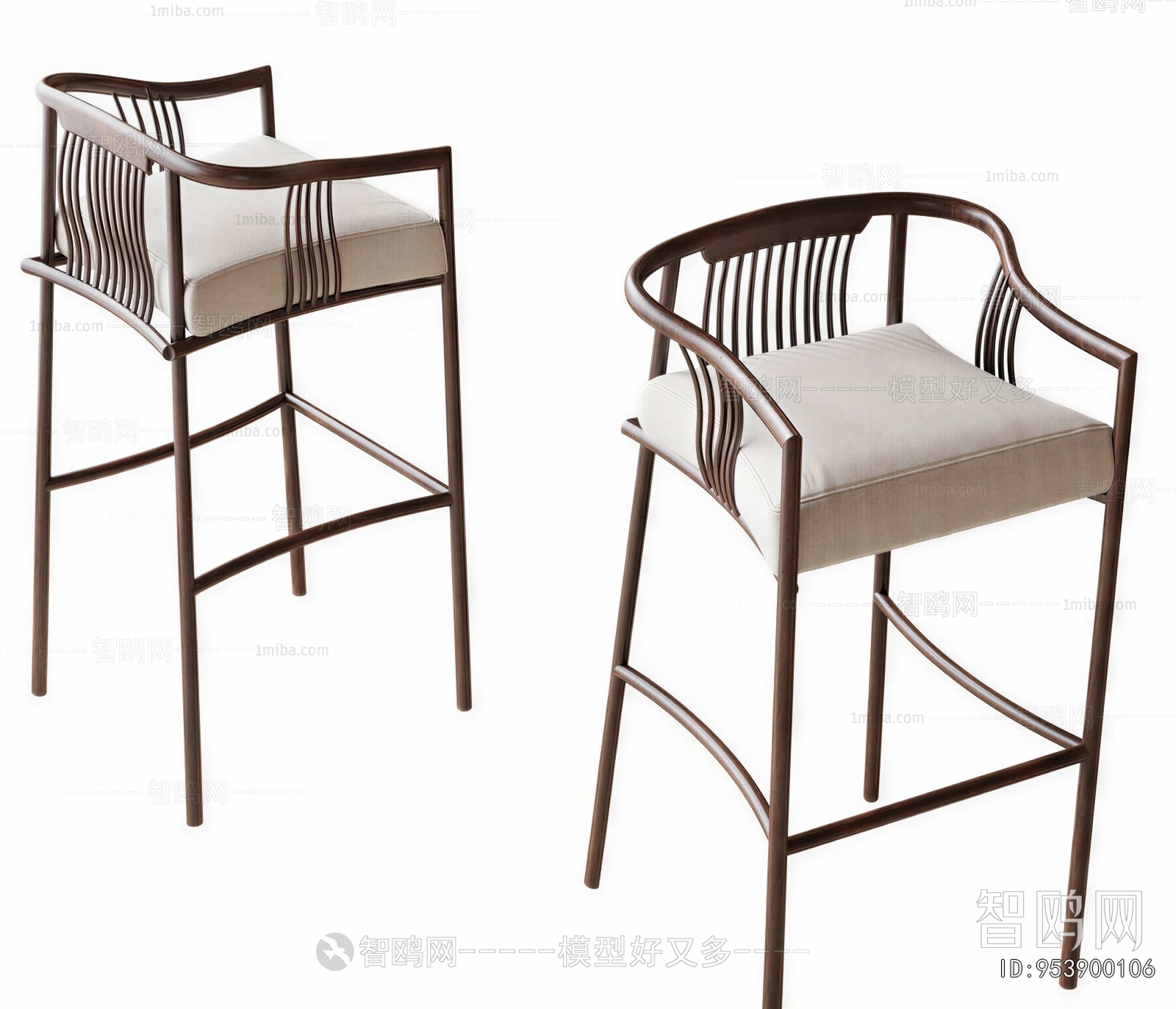 New Chinese Style Bar Chair
