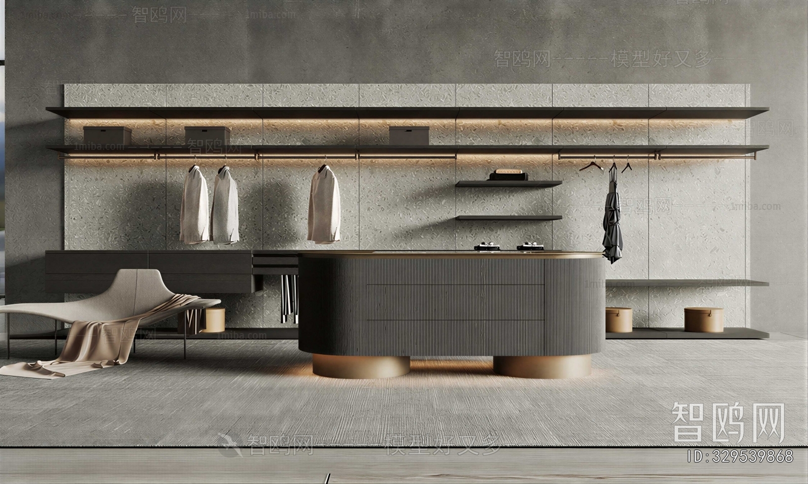 Modern Clothes Storage Area