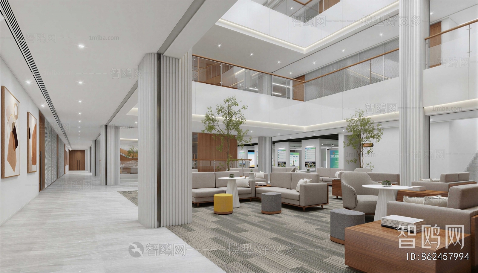 Modern Office Reception Desk