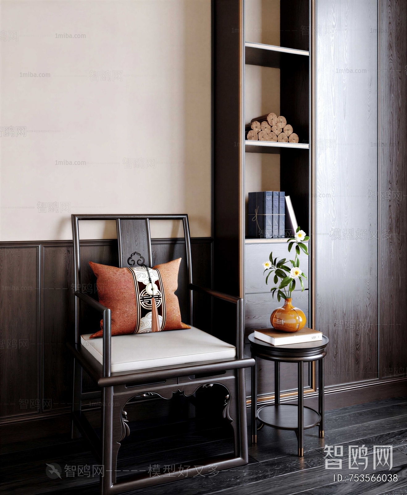 New Chinese Style Lounge Chair