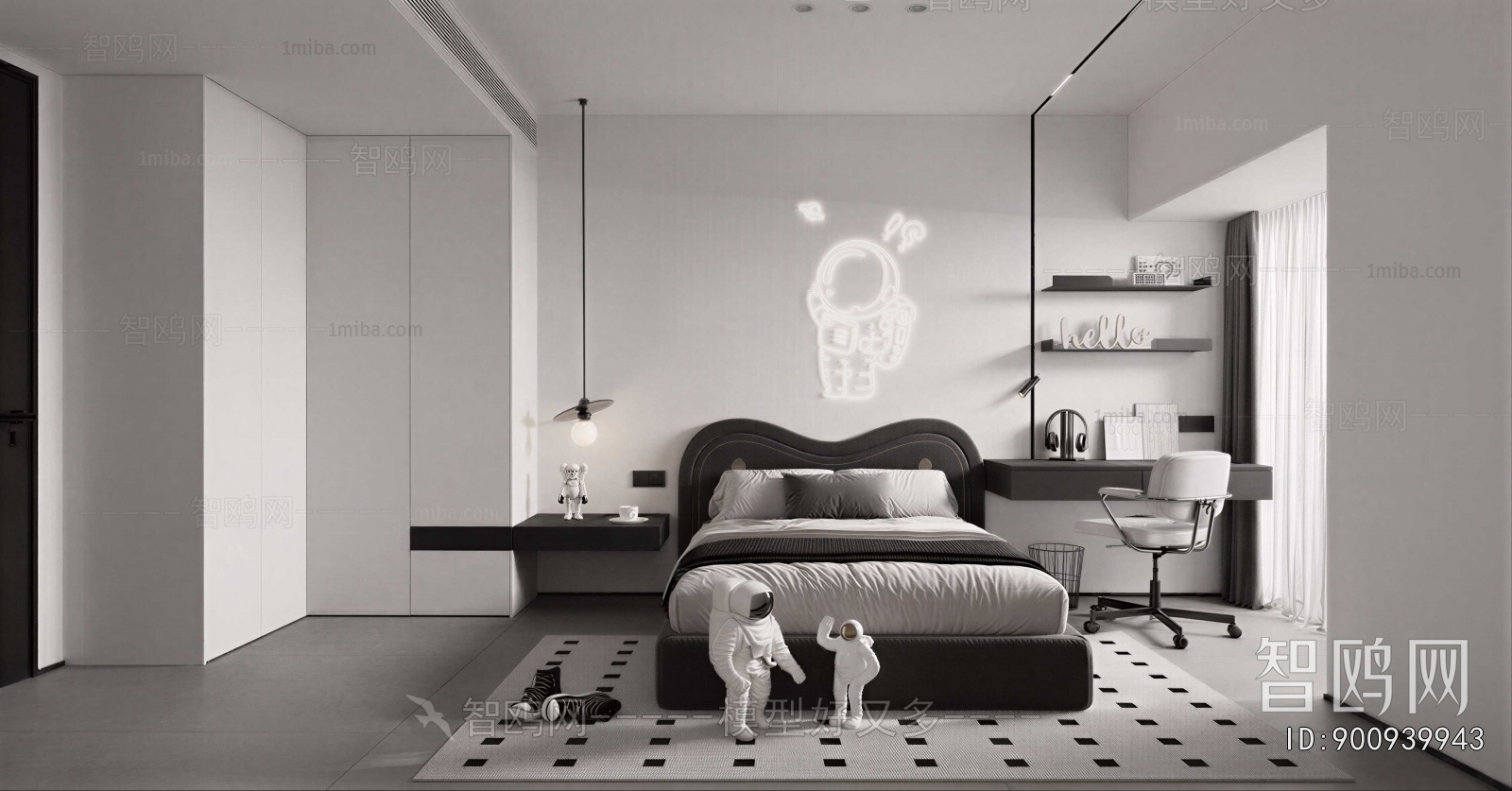 Modern Boy's Room And Son's Room