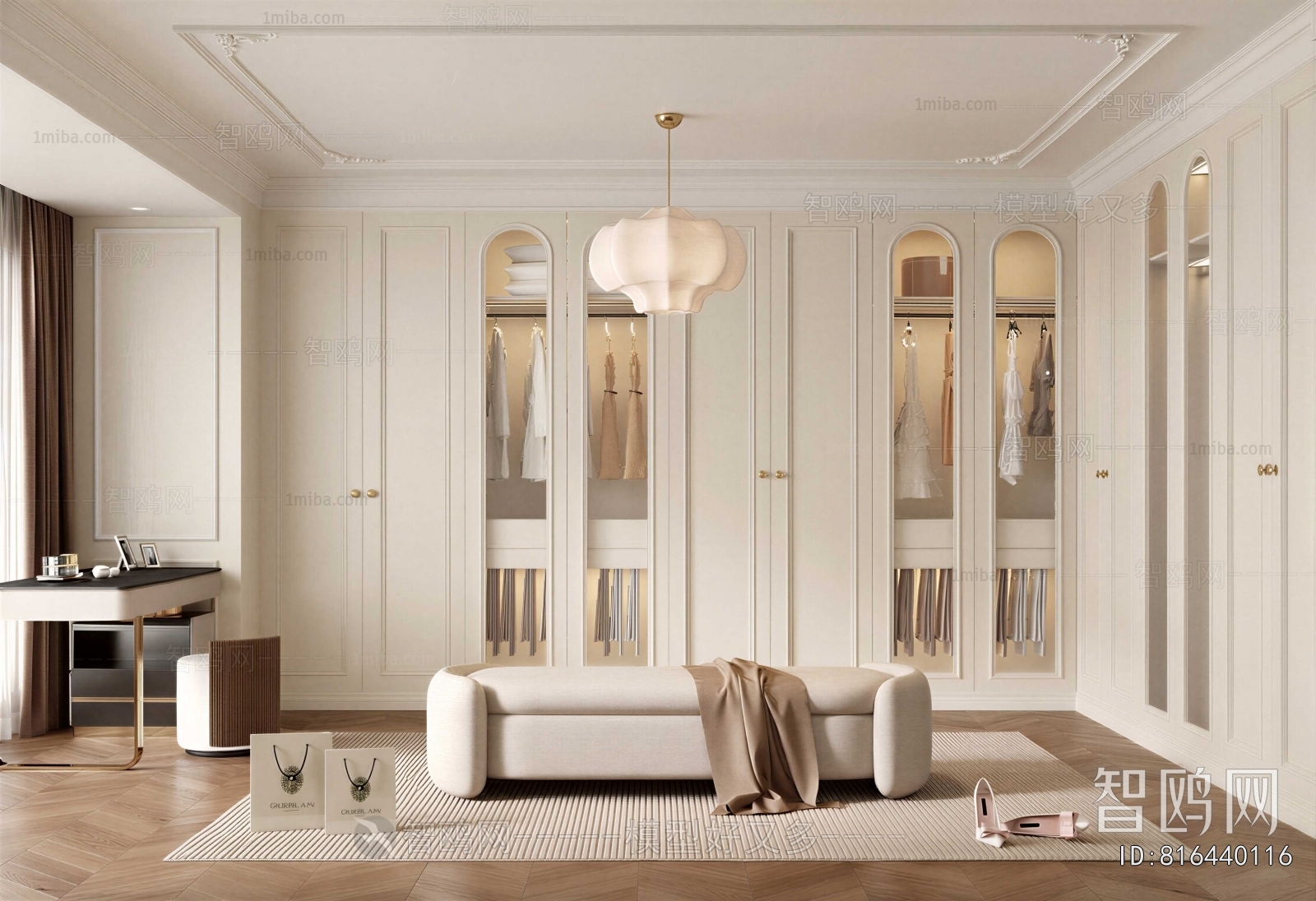 French Style Clothes Storage Area