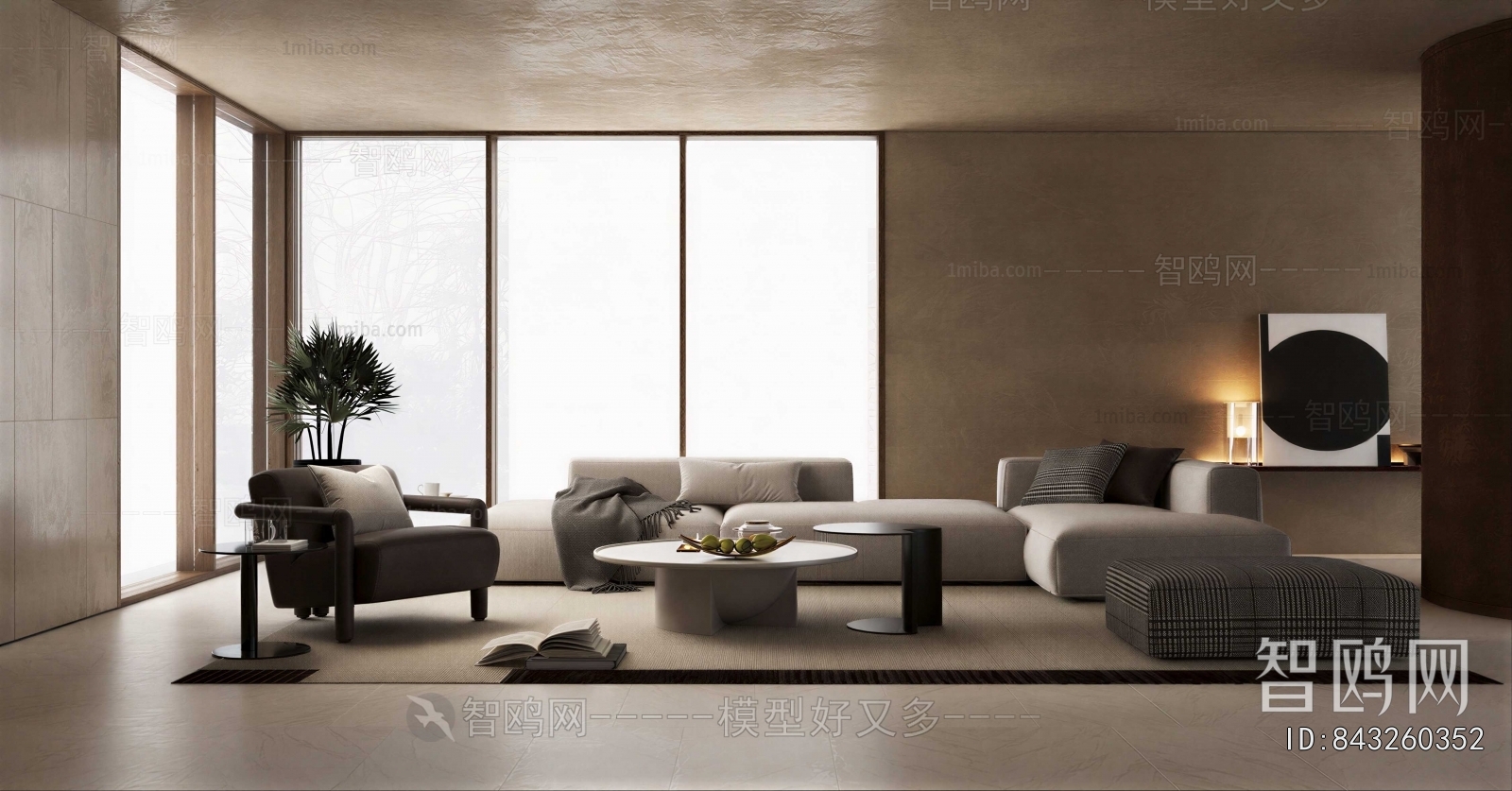 Wabi-sabi Style A Living Room