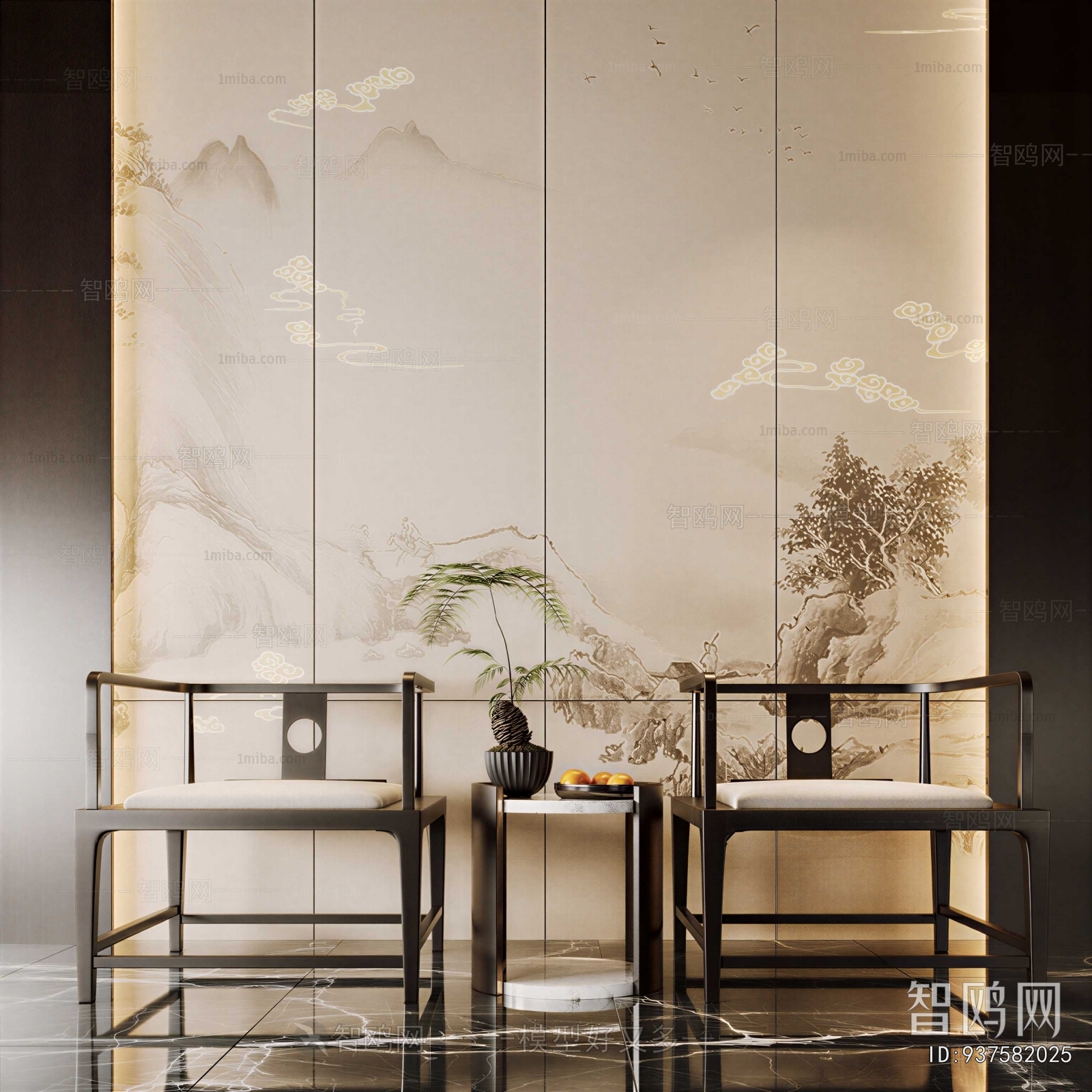 New Chinese Style Lounge Chair