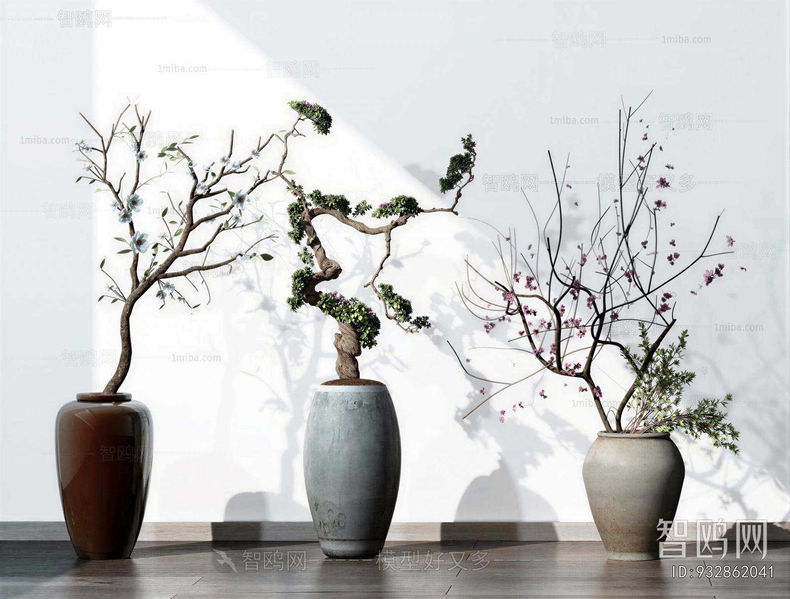 New Chinese Style Potted Green Plant