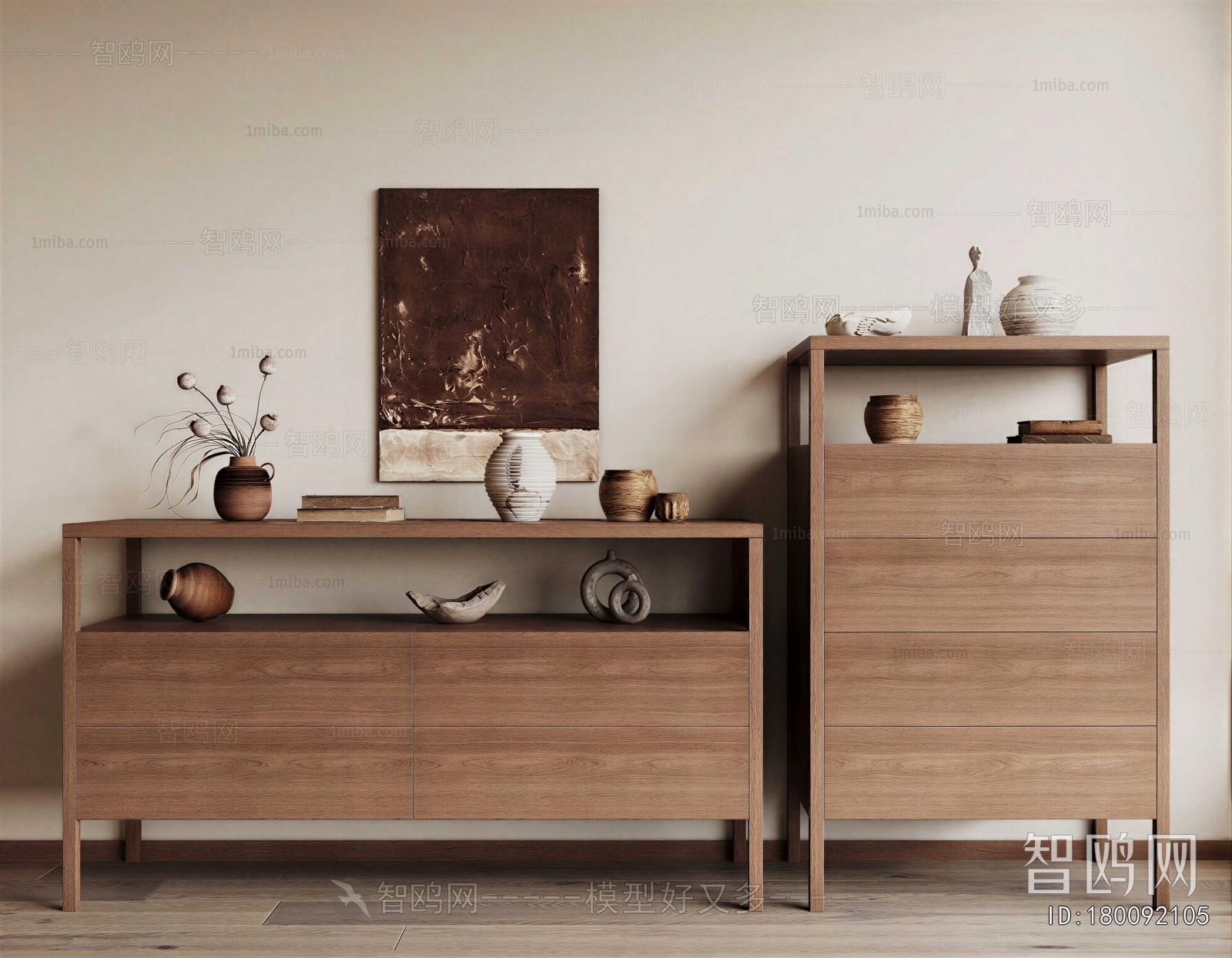 Wabi-sabi Style Entrance Cabinet