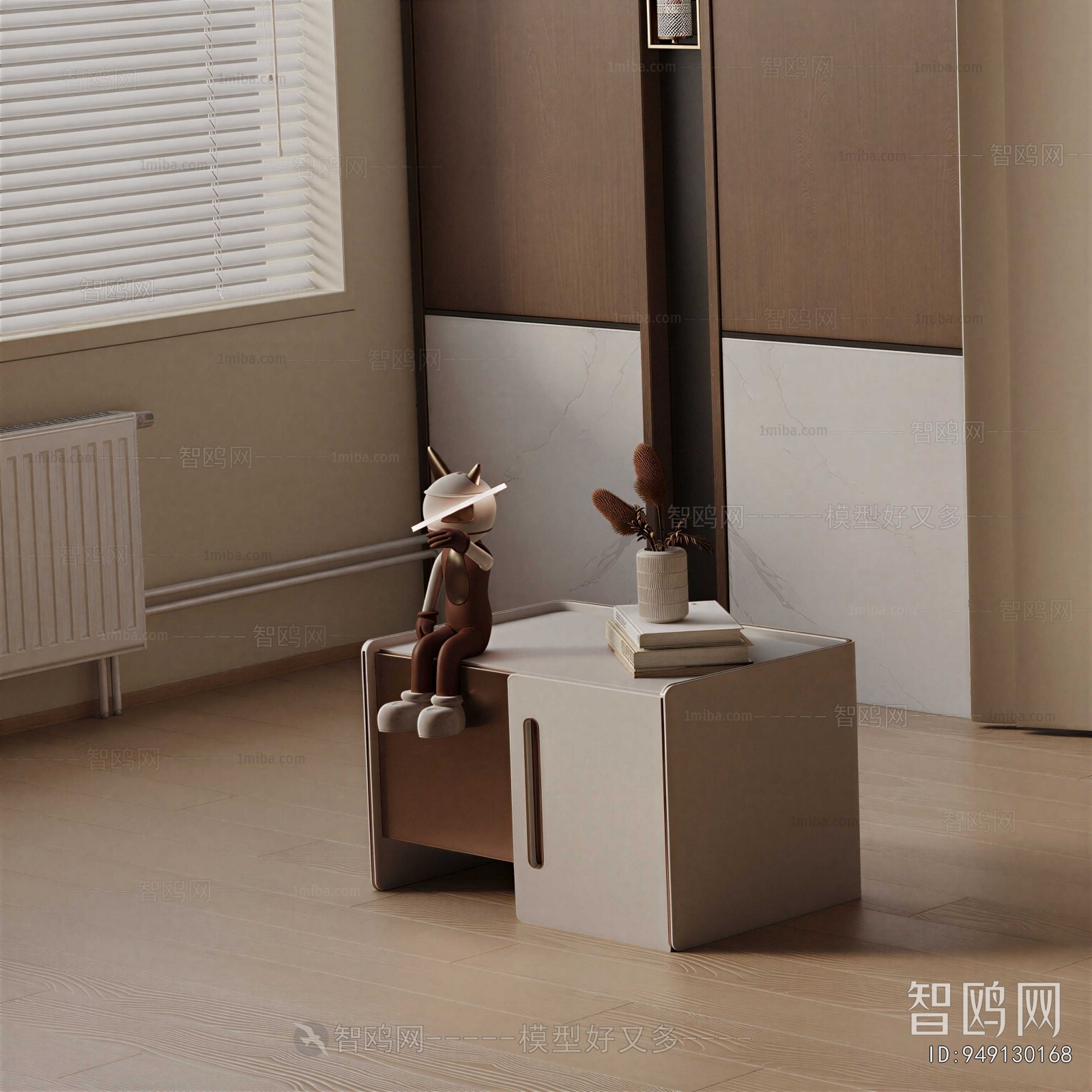 Modern Bedside Cupboard