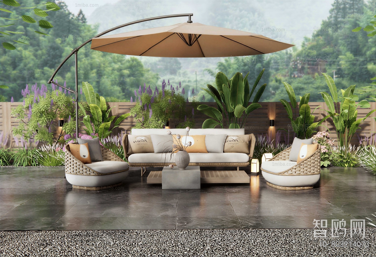 Modern Courtyard/landscape