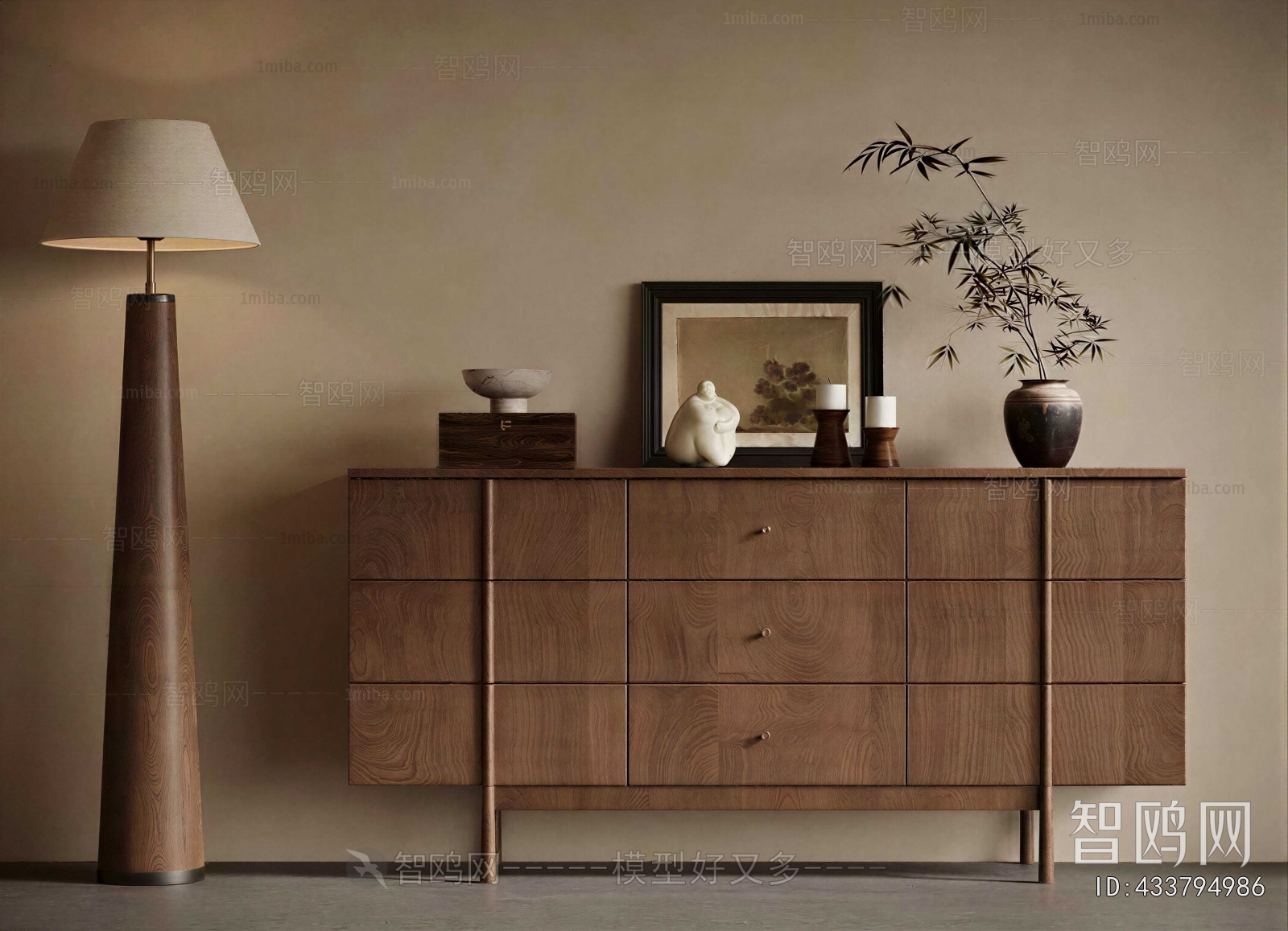 Wabi-sabi Style Entrance Cabinet