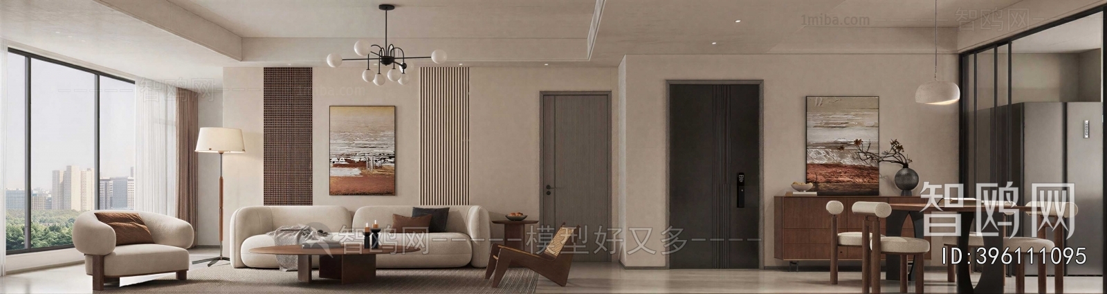 Wabi-sabi Style A Living Room